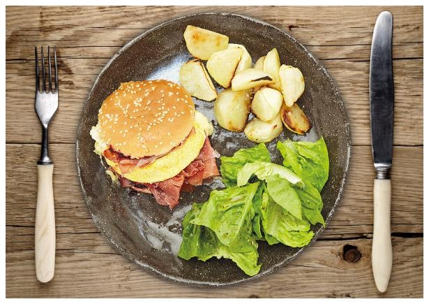 Camembert-Prosciutto-Burger