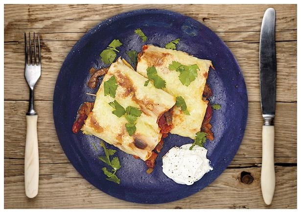 Mexikanische Rindfleisch-Wraps „Enchiladas“