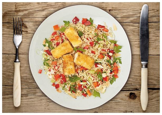 Erfrischender Bulgursalat in feiner Vinaigrette 