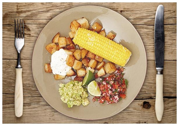 Knusprige Kumin-Kartoffelwürfel-Mexiko