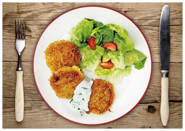 Marokkanisch gewürzte Quinoa Plätzchen mit Petersilienwurzel