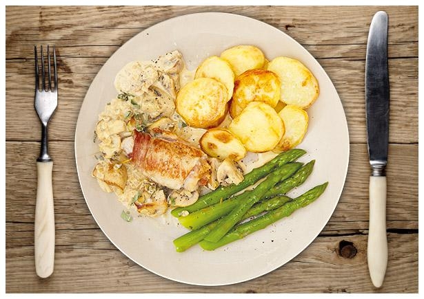 Italienische Schnitzelröllchen „Saltimbocca“