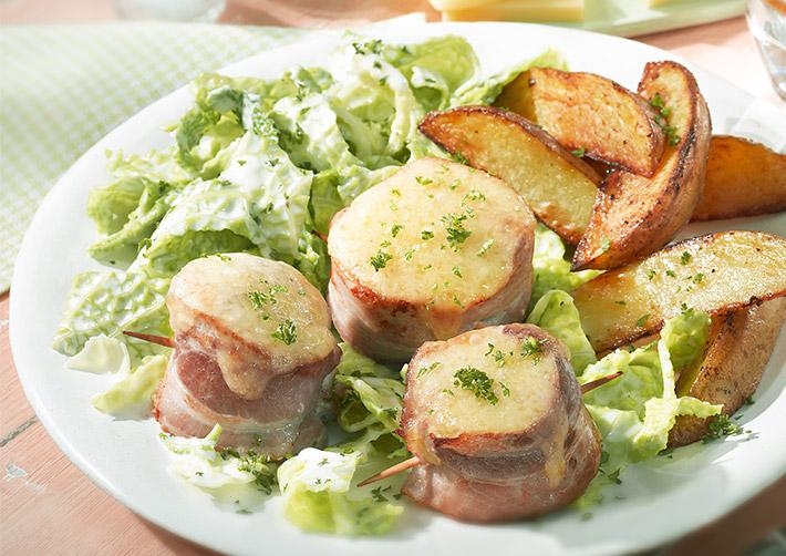 Schweinefilet-Käse-Spieße  