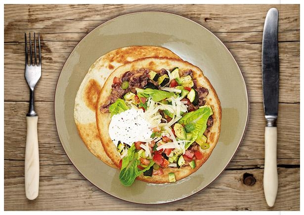 Krosse Zucchini-Tostadas