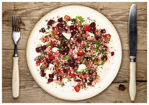 Spritziges Rote Beete Tabouleh