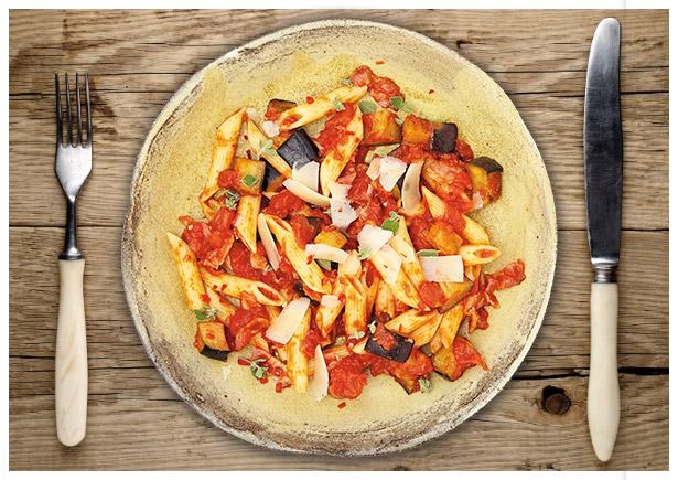 Feurige Penne „Caponata“ 