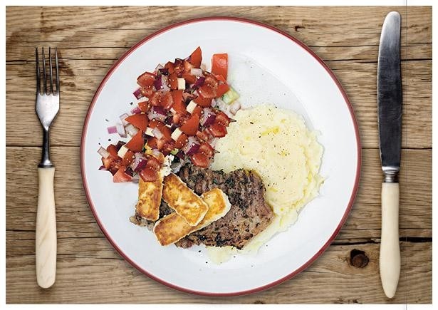 Schweinefleisch griechischer Art in  Rosmarin-Thymian-Marinade