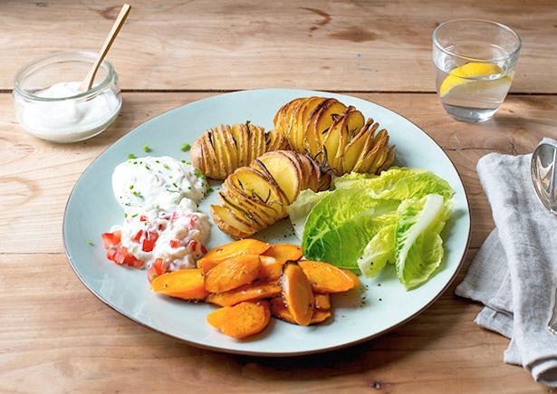 Knusprige Rosmarin- Hasselback Kartoffeln