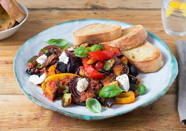 Ratatouille mit Ziegenkäse