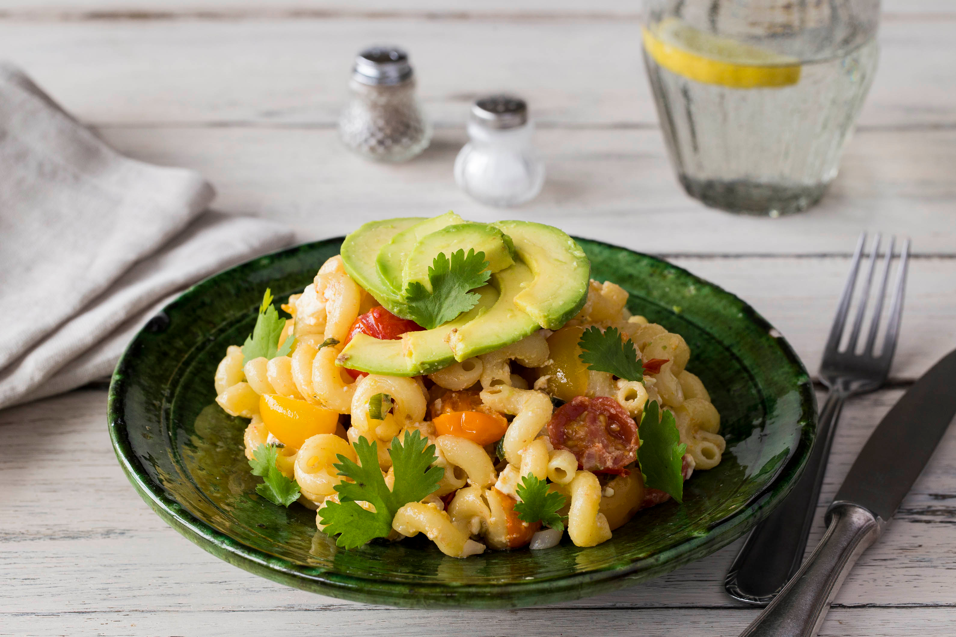 Charred Avocado Cavatappi