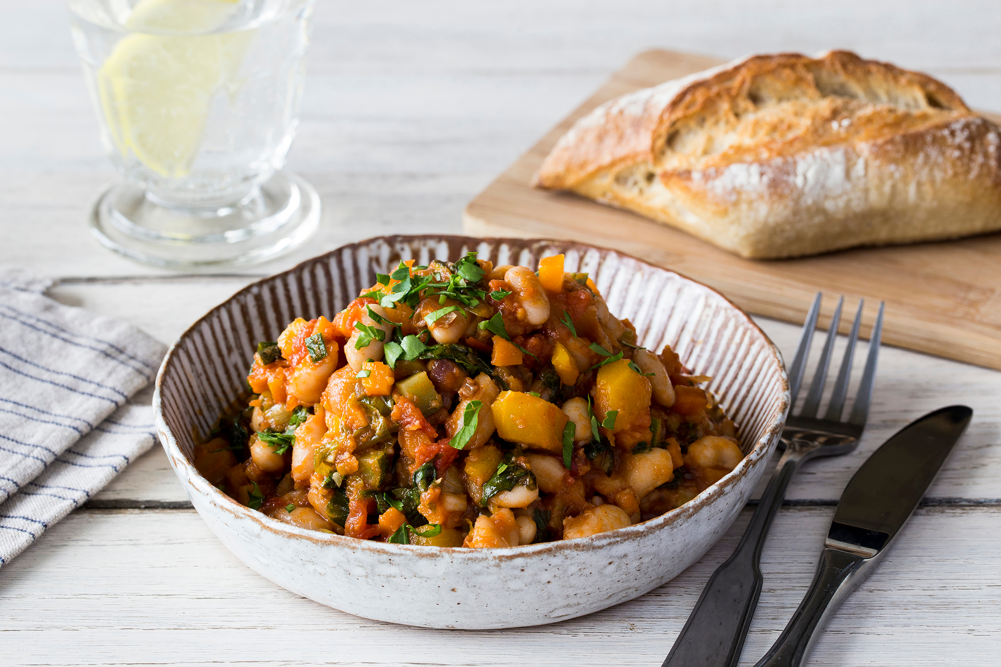 Boston ‘Baked’ Beans with Kale