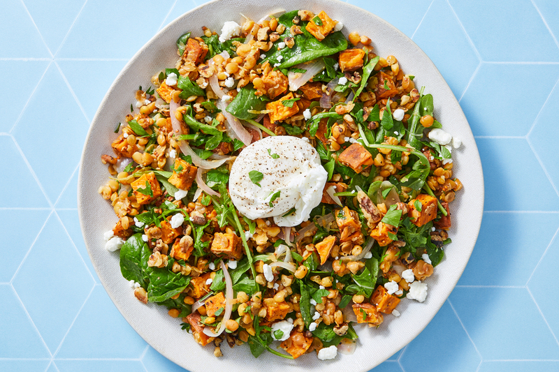 French-Style Lentils and Poached Eggs