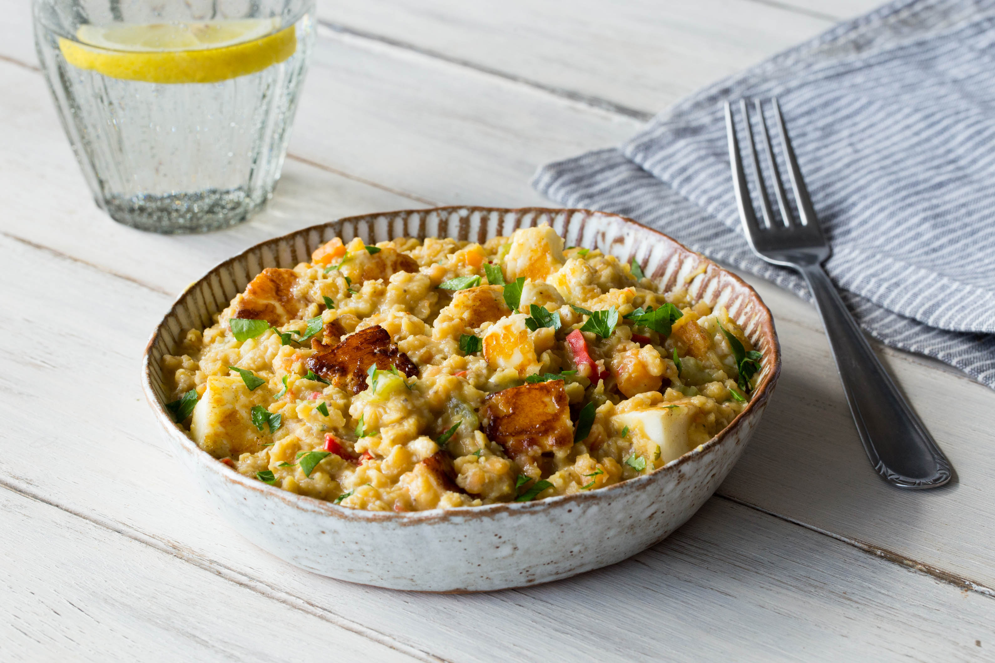 Fruchtig-cremige Rote-Linsen-Pfanne