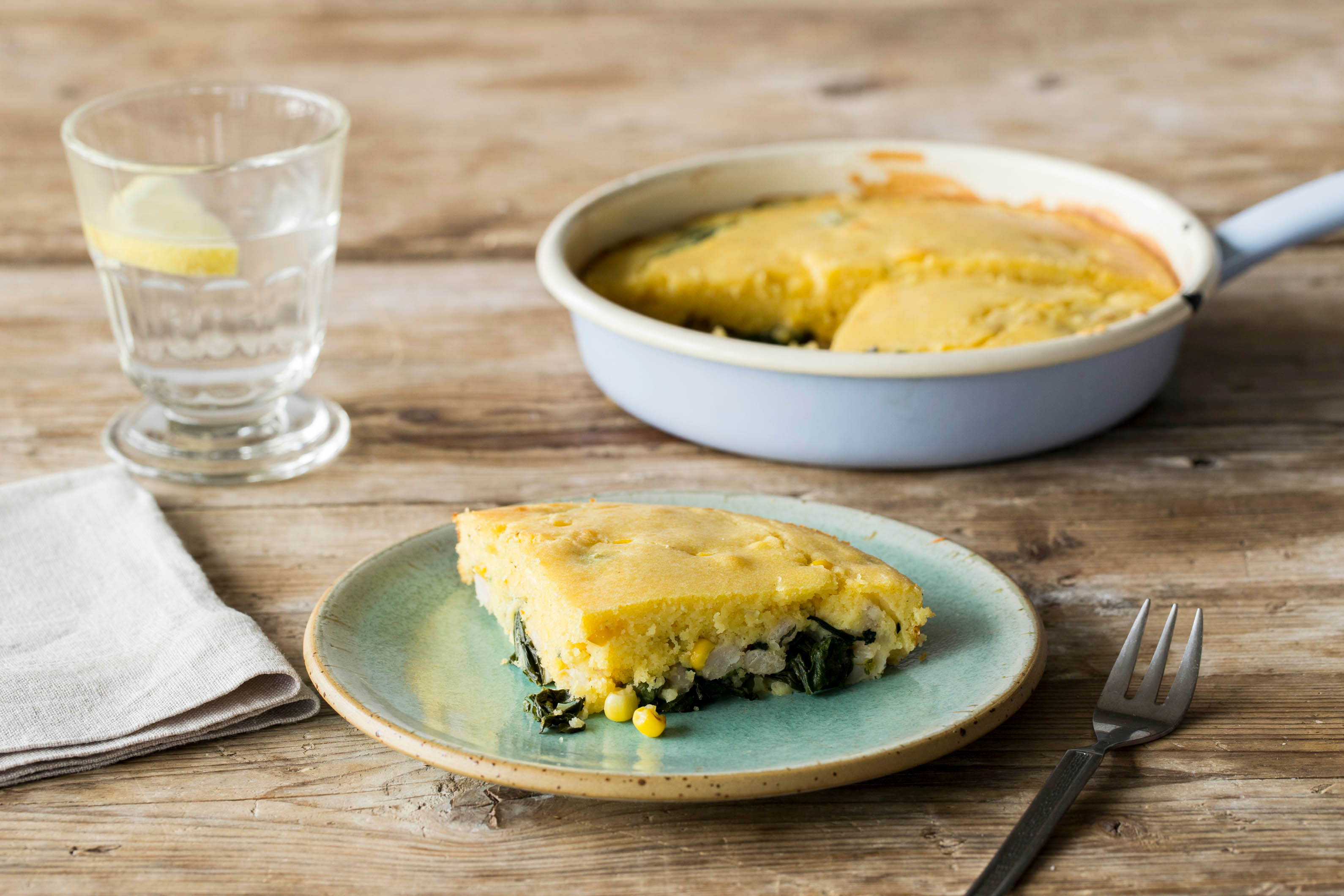 Skillet Cornbread Pie
