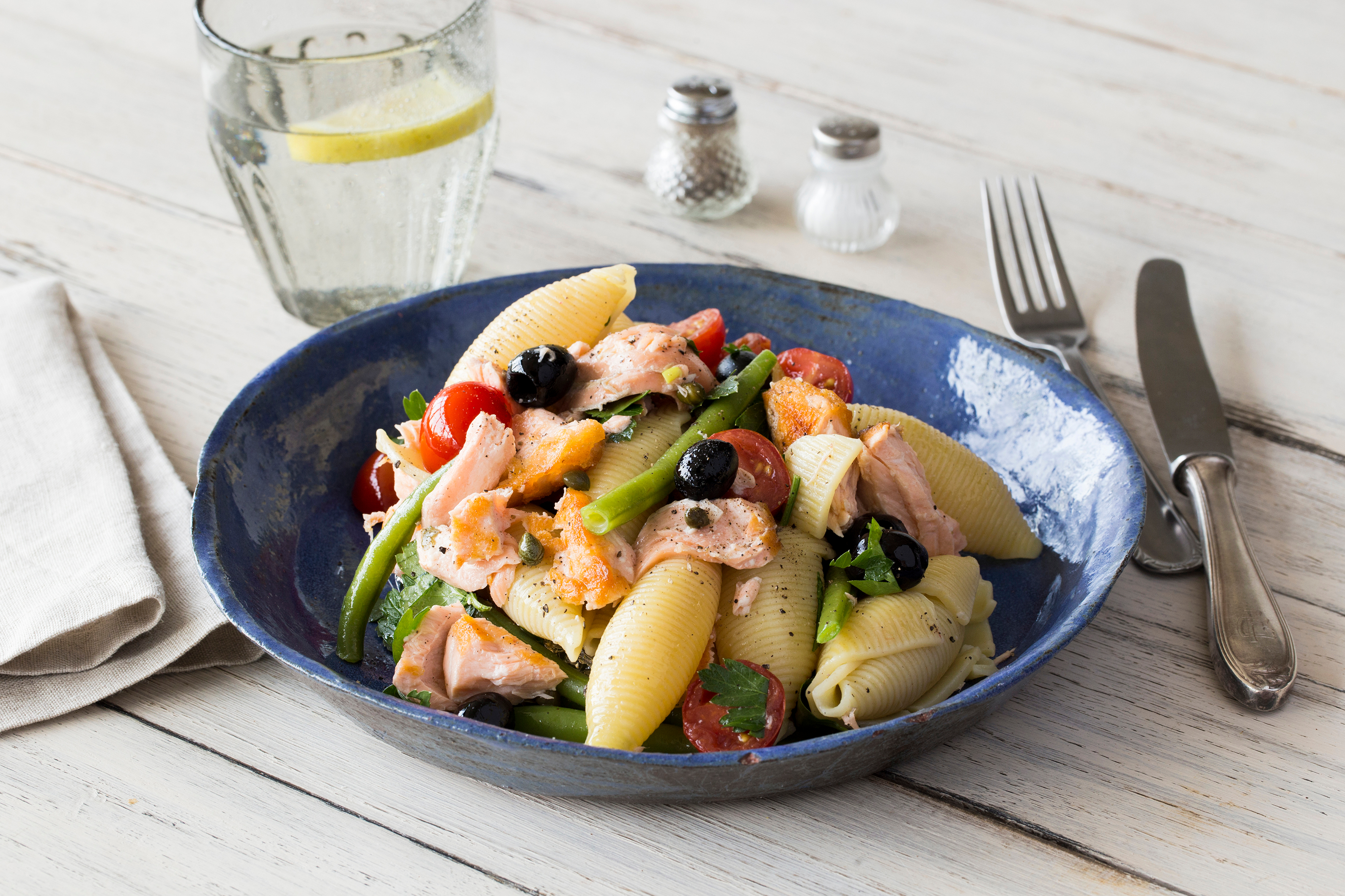 Salmon Niçoise Pasta