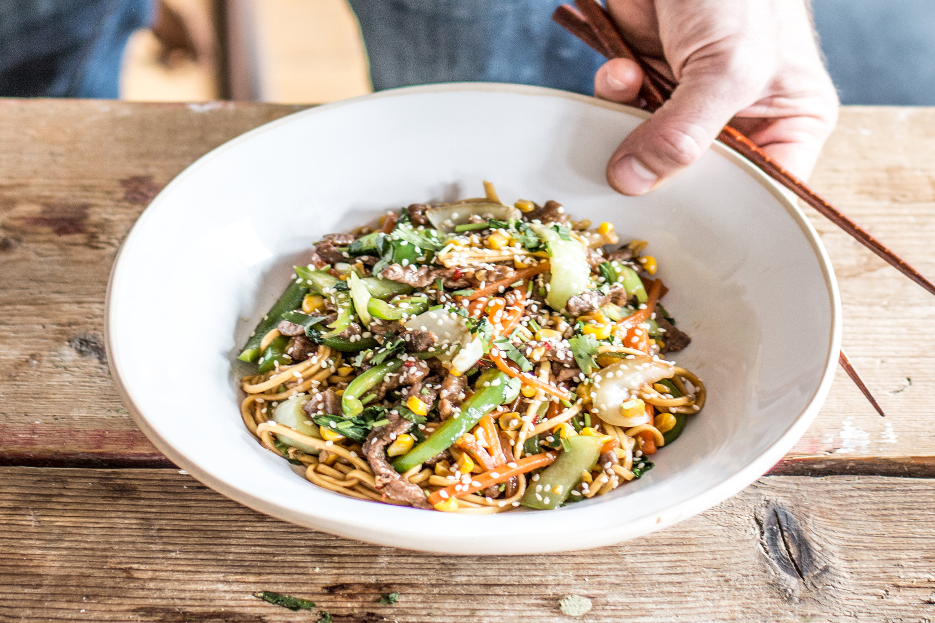 Sizzling Steak and Chilli Corn Stir Fry