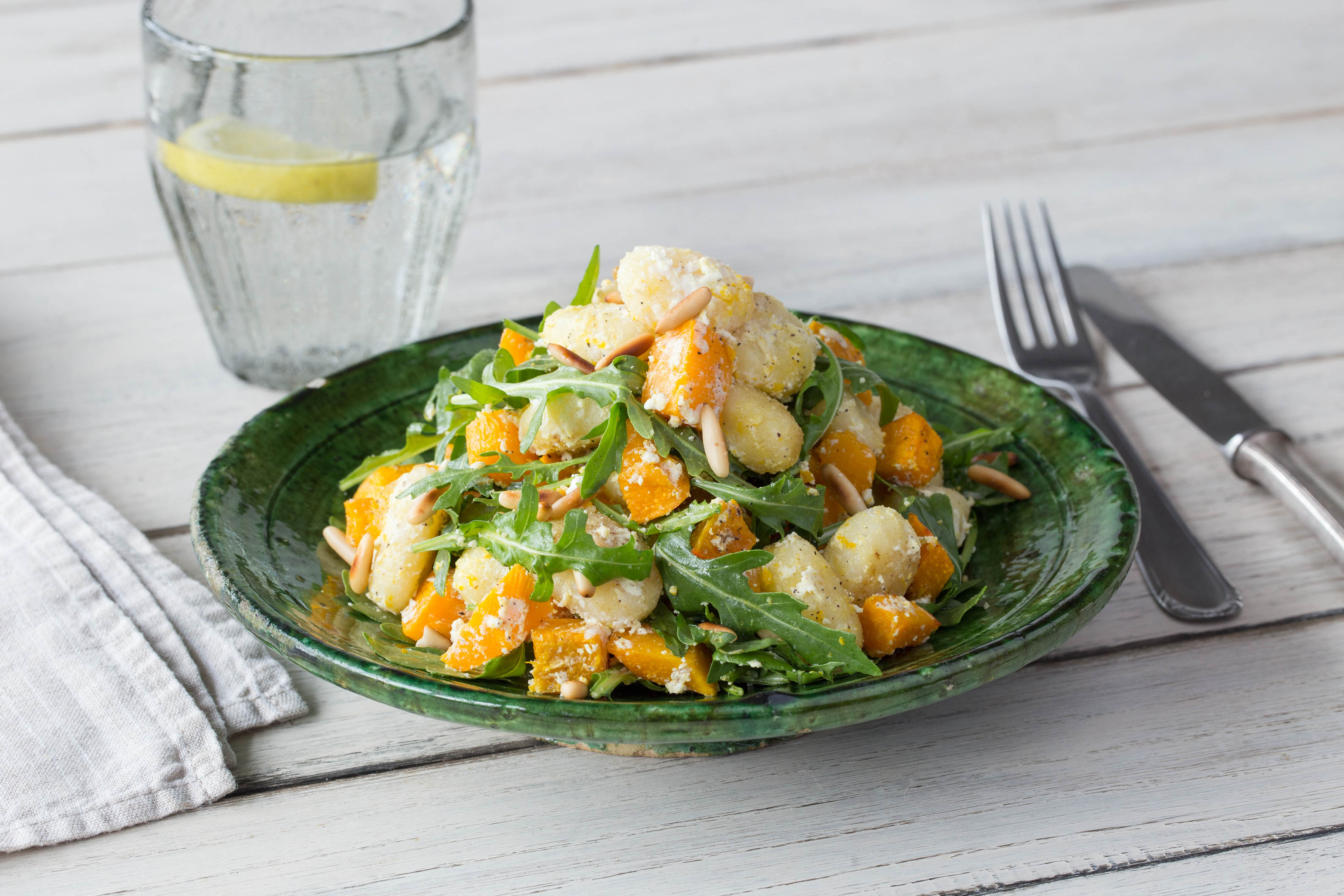 Crispy Gnocchi with Roast Pumpkin & Ricotta