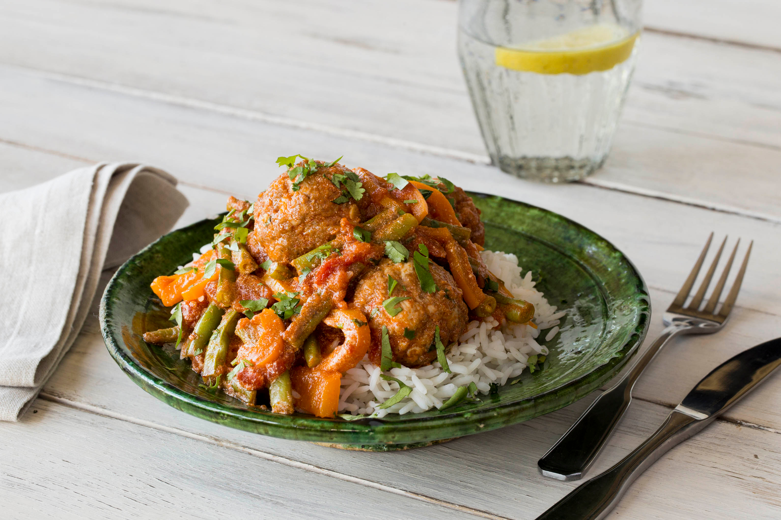 Massaman Curry Chicken Meatballs