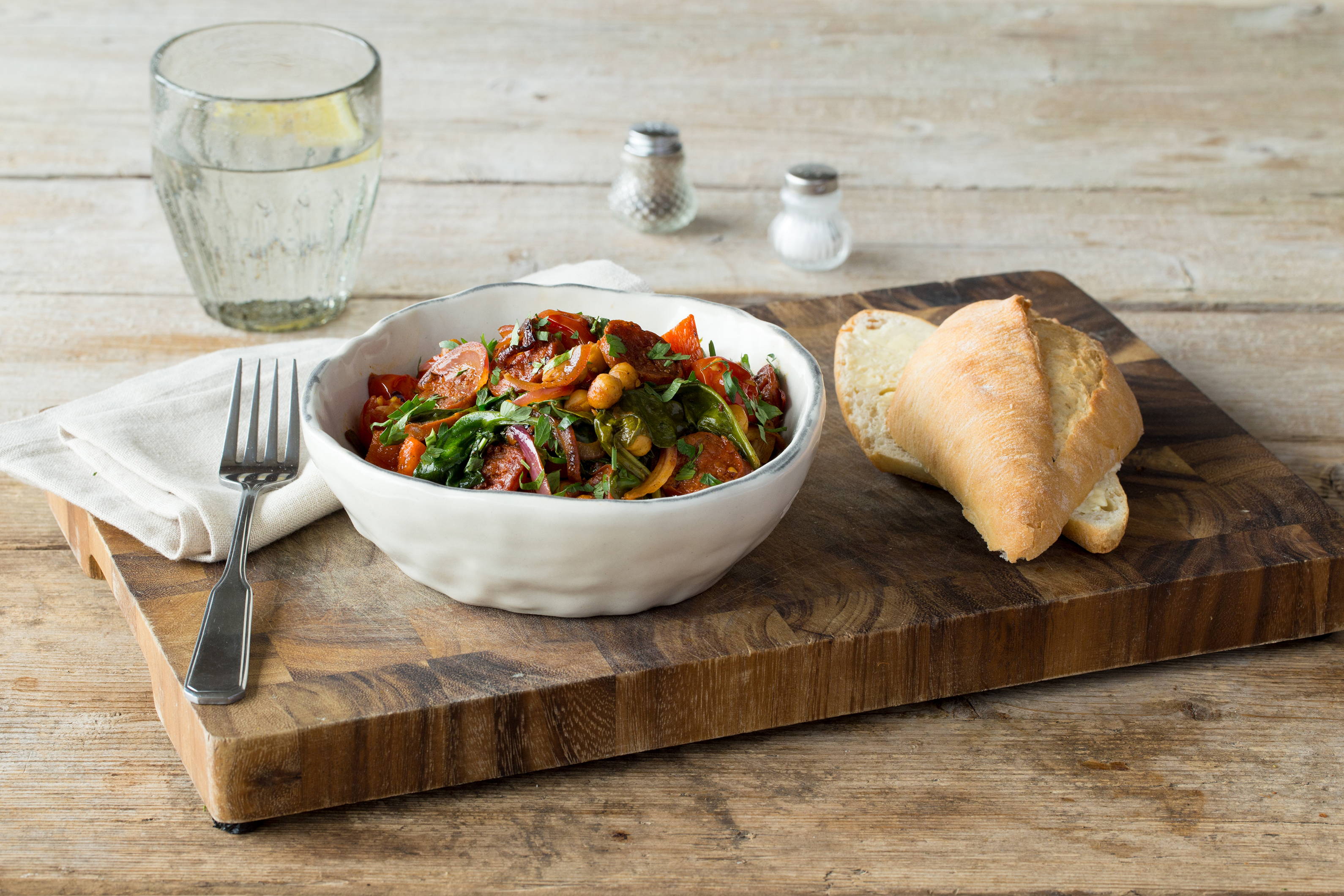 Chorizo with Spanish Chickpeas