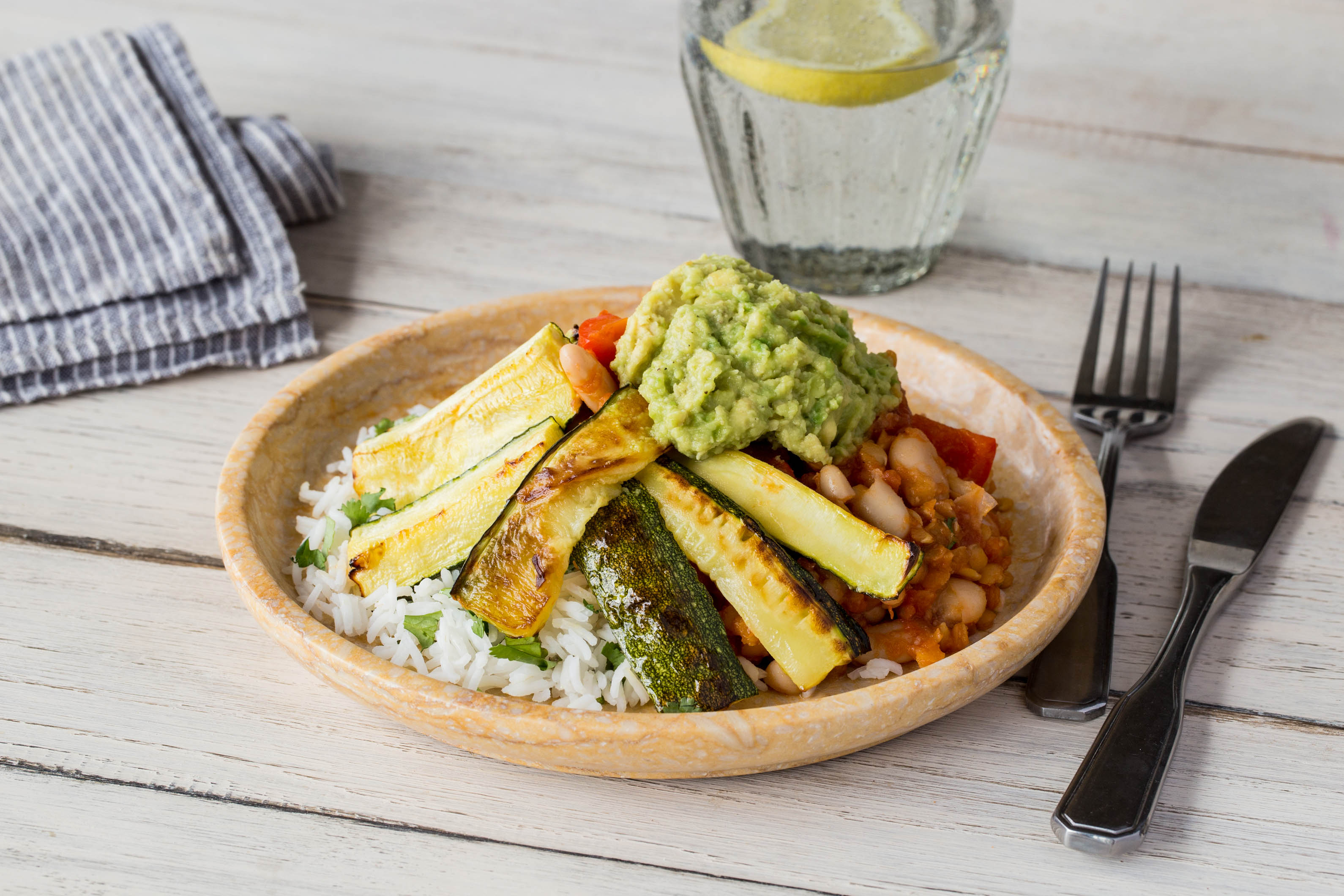 Lentil, Vegetable & Butter Bean Chilli