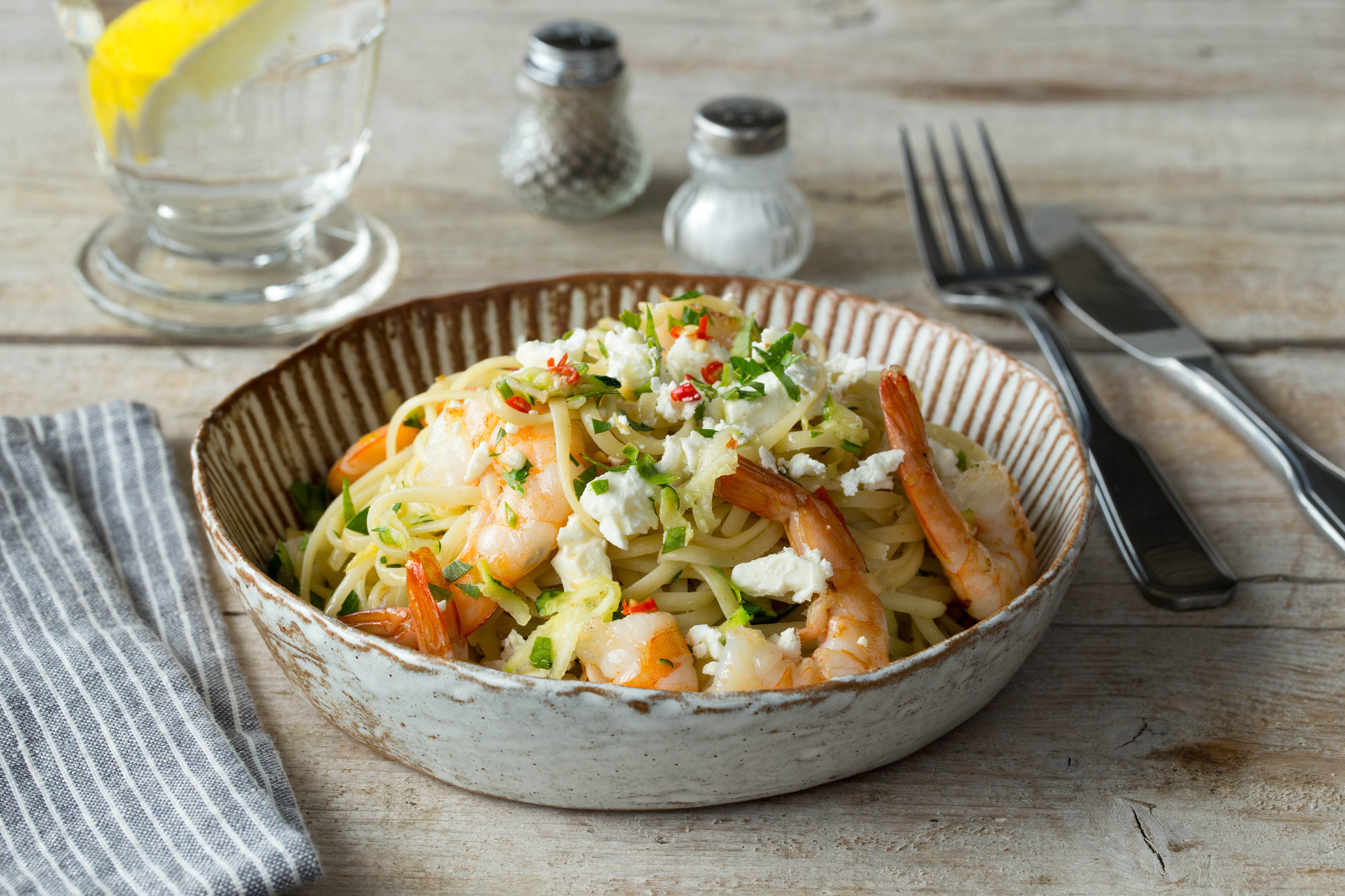 Lemon, Chilli & Prawn Linguine