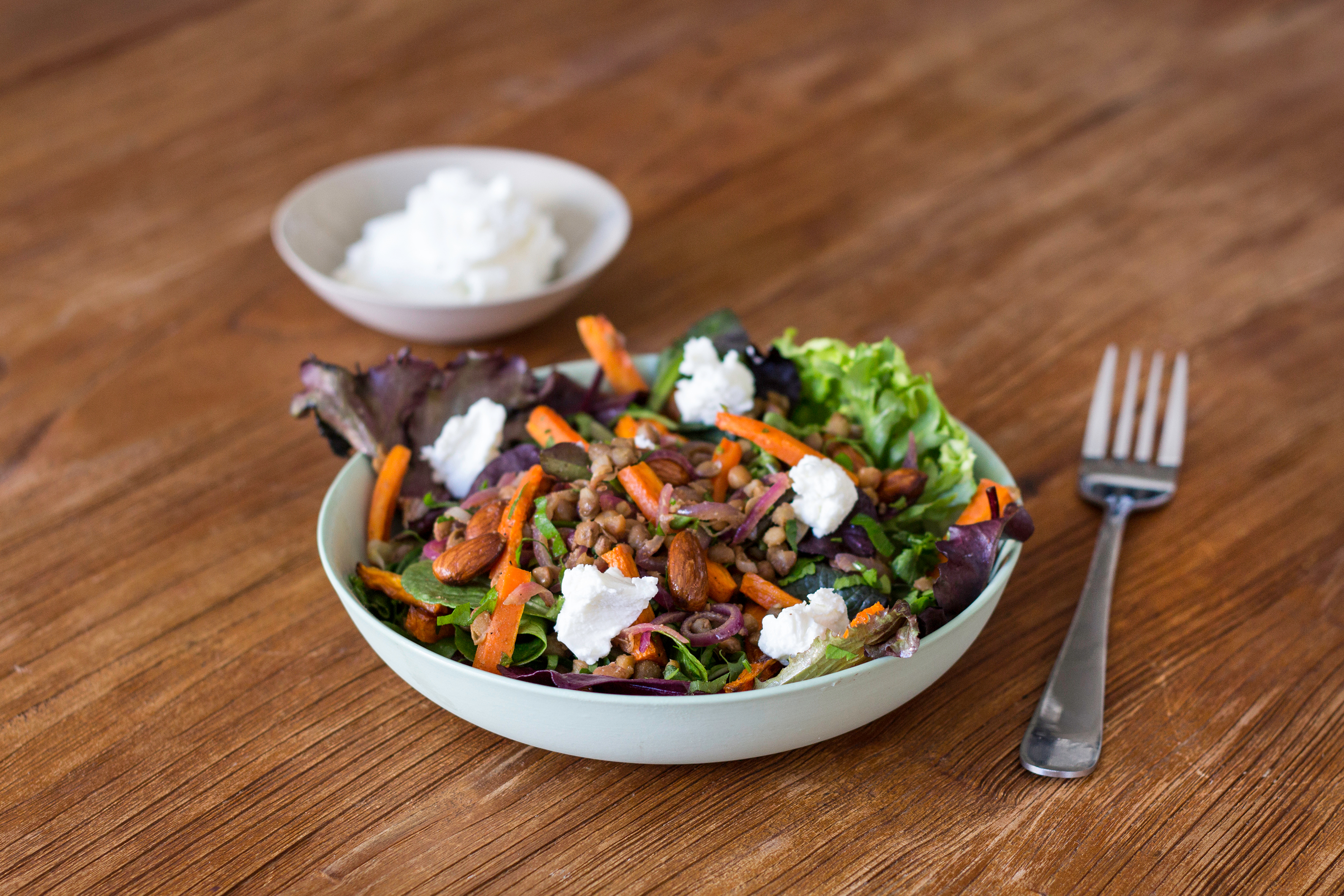 Lentil Salad with Roasted Carrots