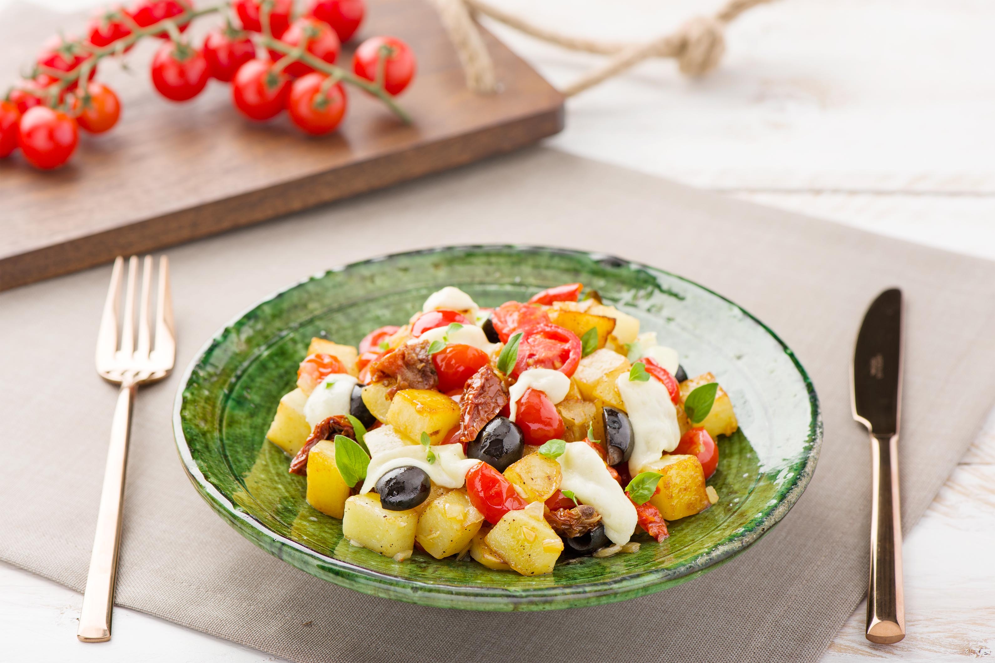 Bella Italia: Kartoffelpfanne à la Caprese
