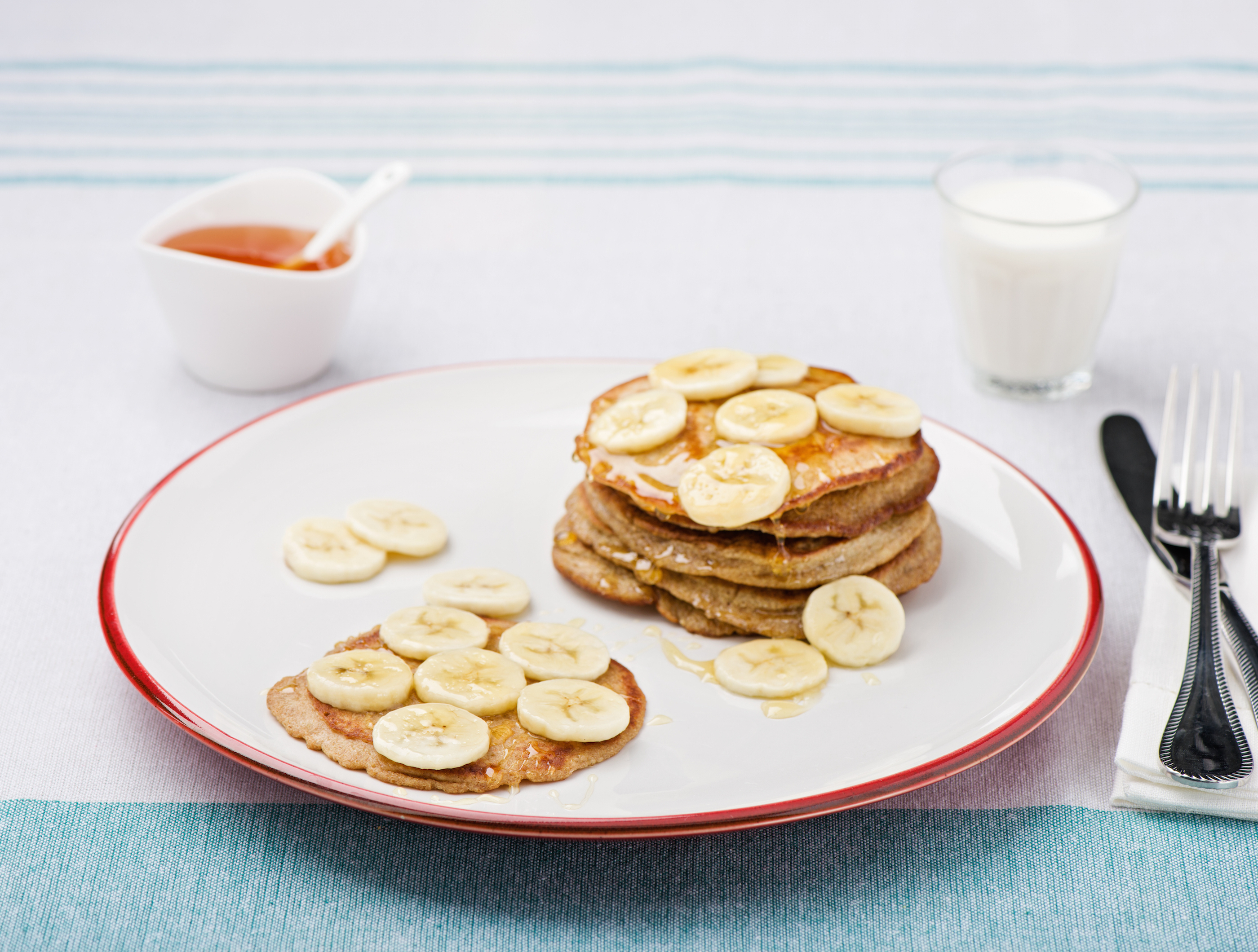 Bananenpannenkoekjes met honing