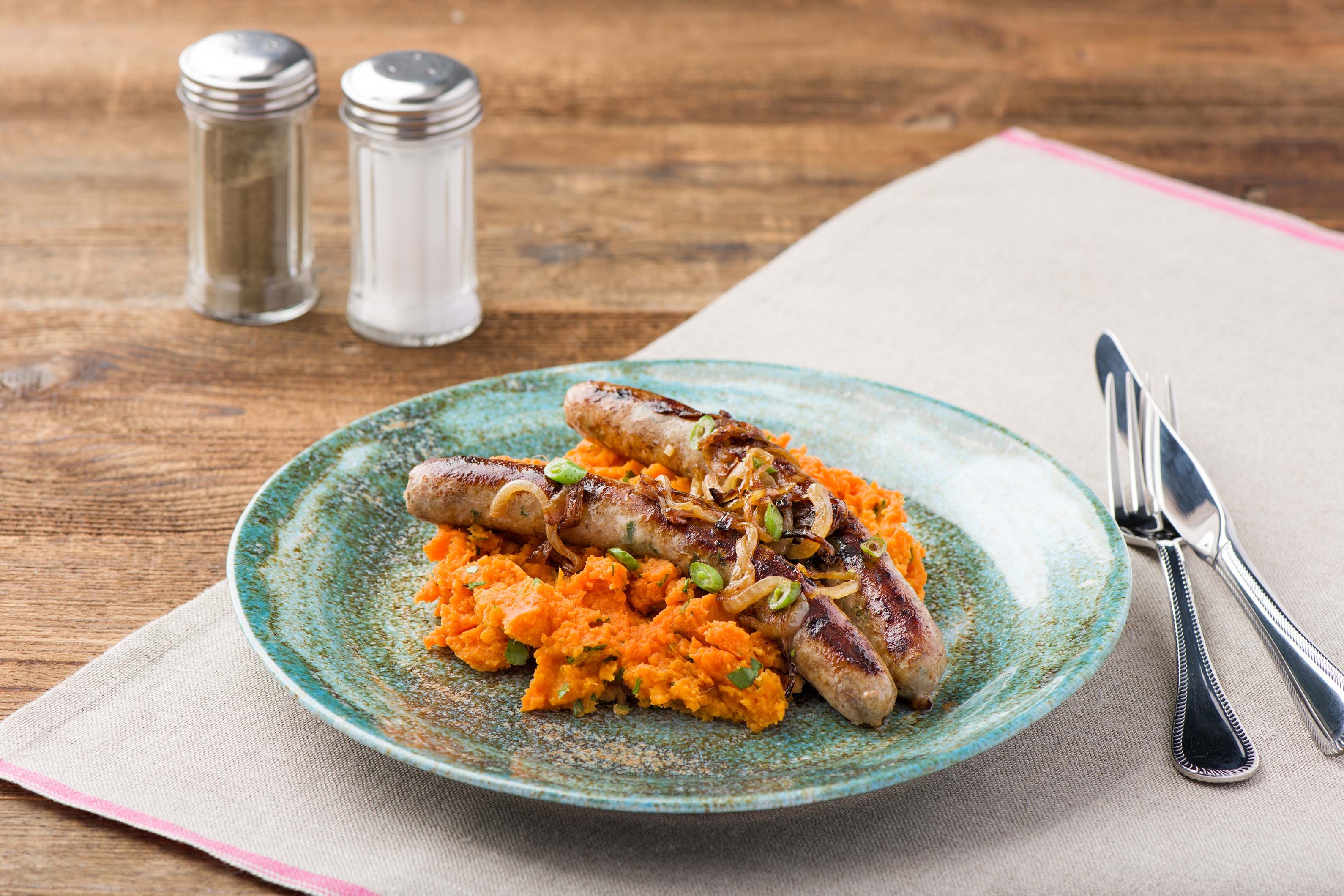 Classic Lamb Sausages with Mash