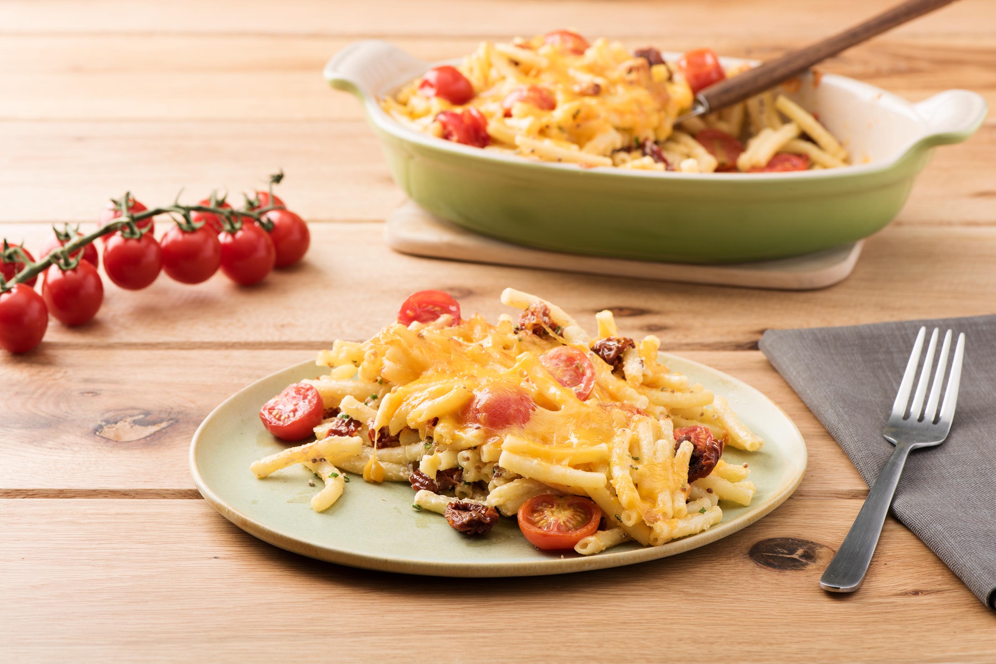 Würziger Makkaroni-Käse-Auflauf