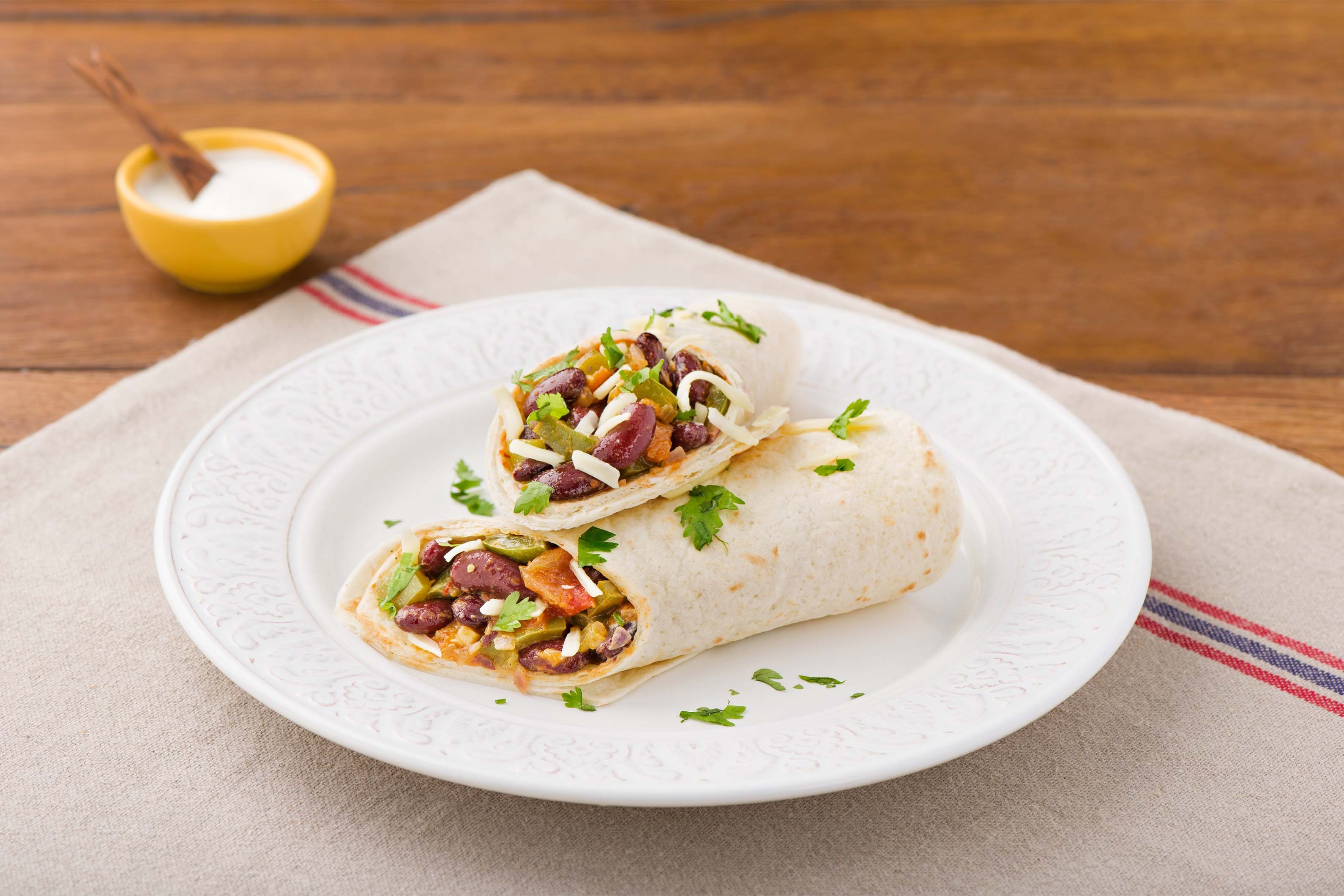 Mexikanische „Fajita“-Wraps mit viel Gemüse