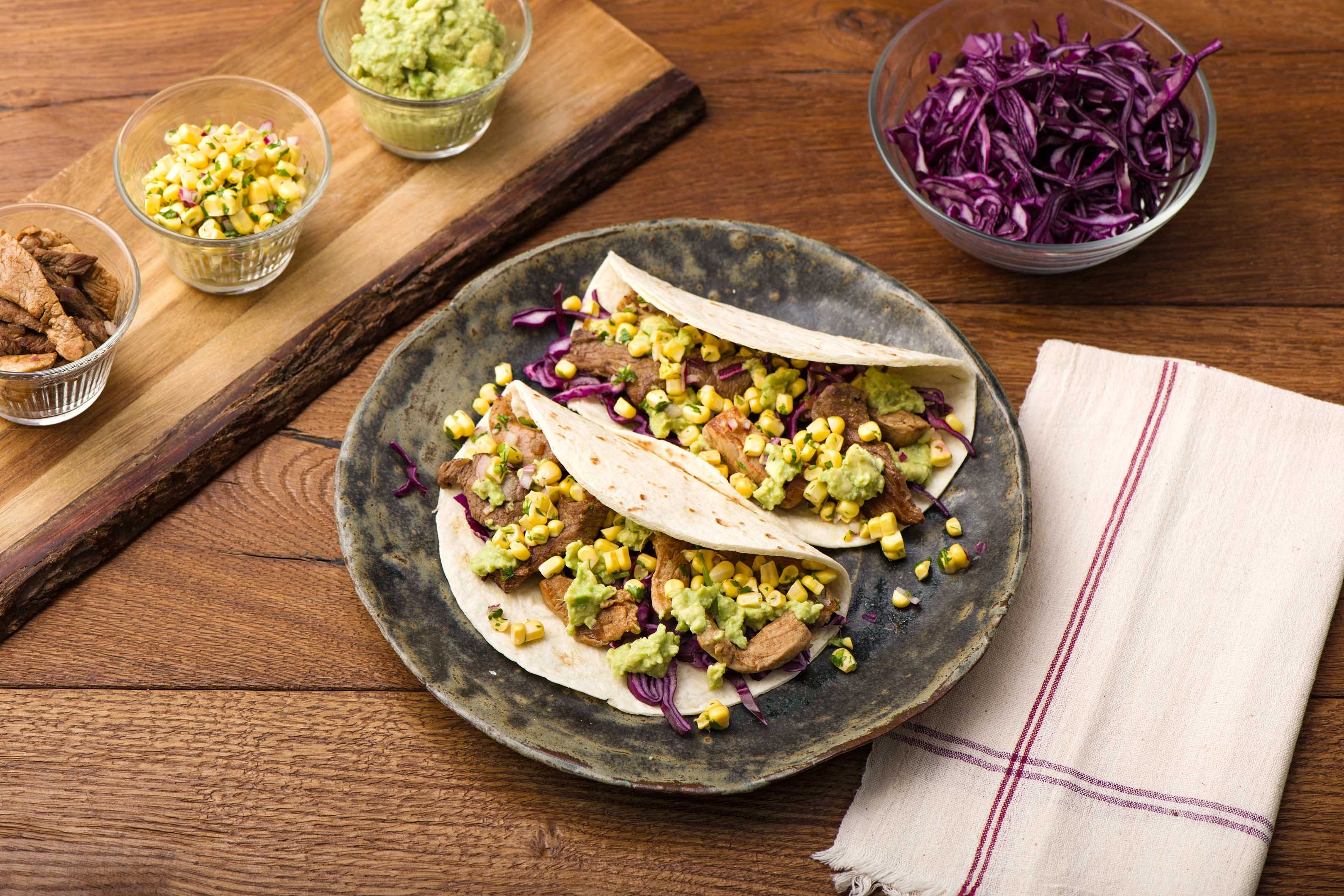 Family Sizzling Beef Tacos
