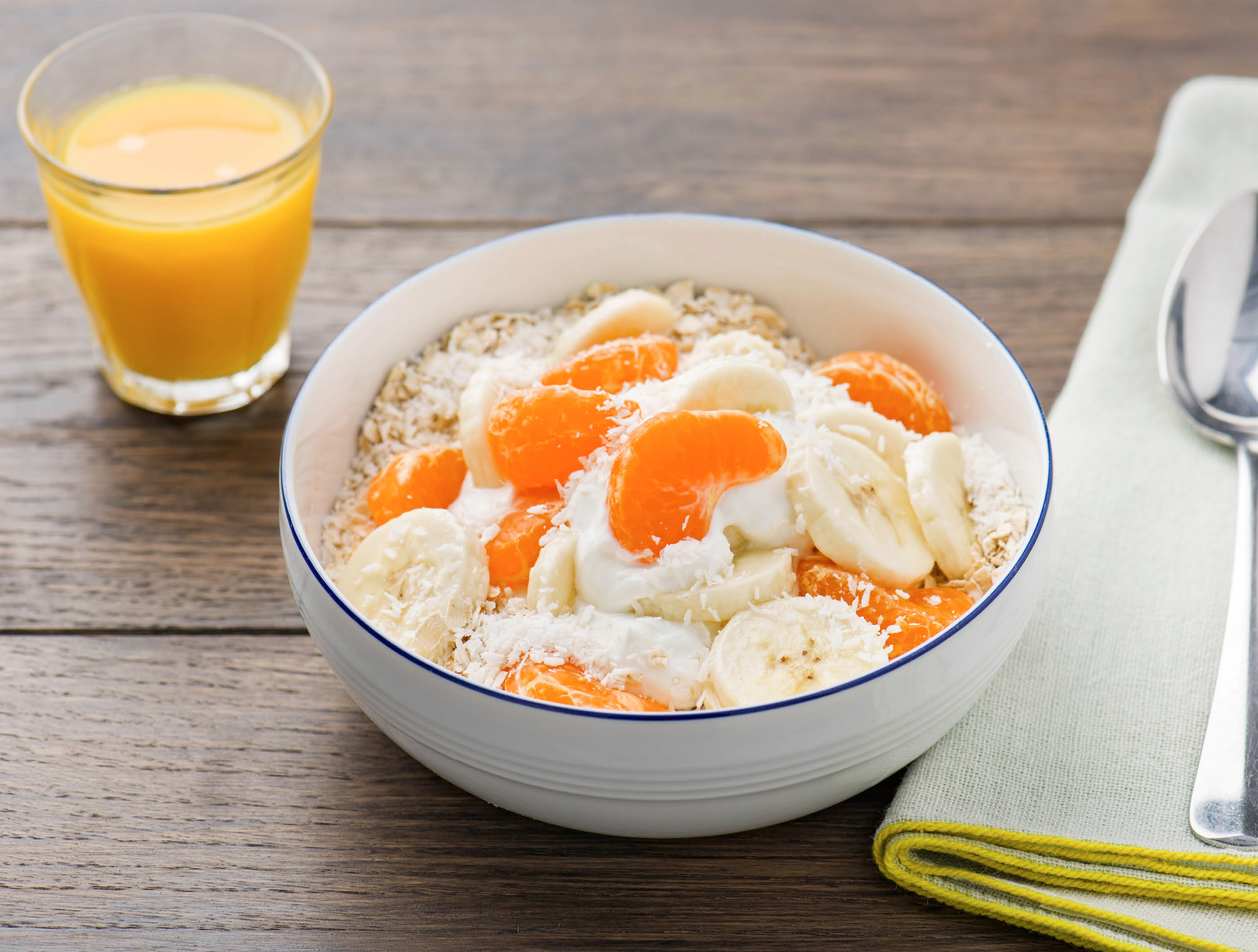 Halfvolle kwark met fruit en muesli