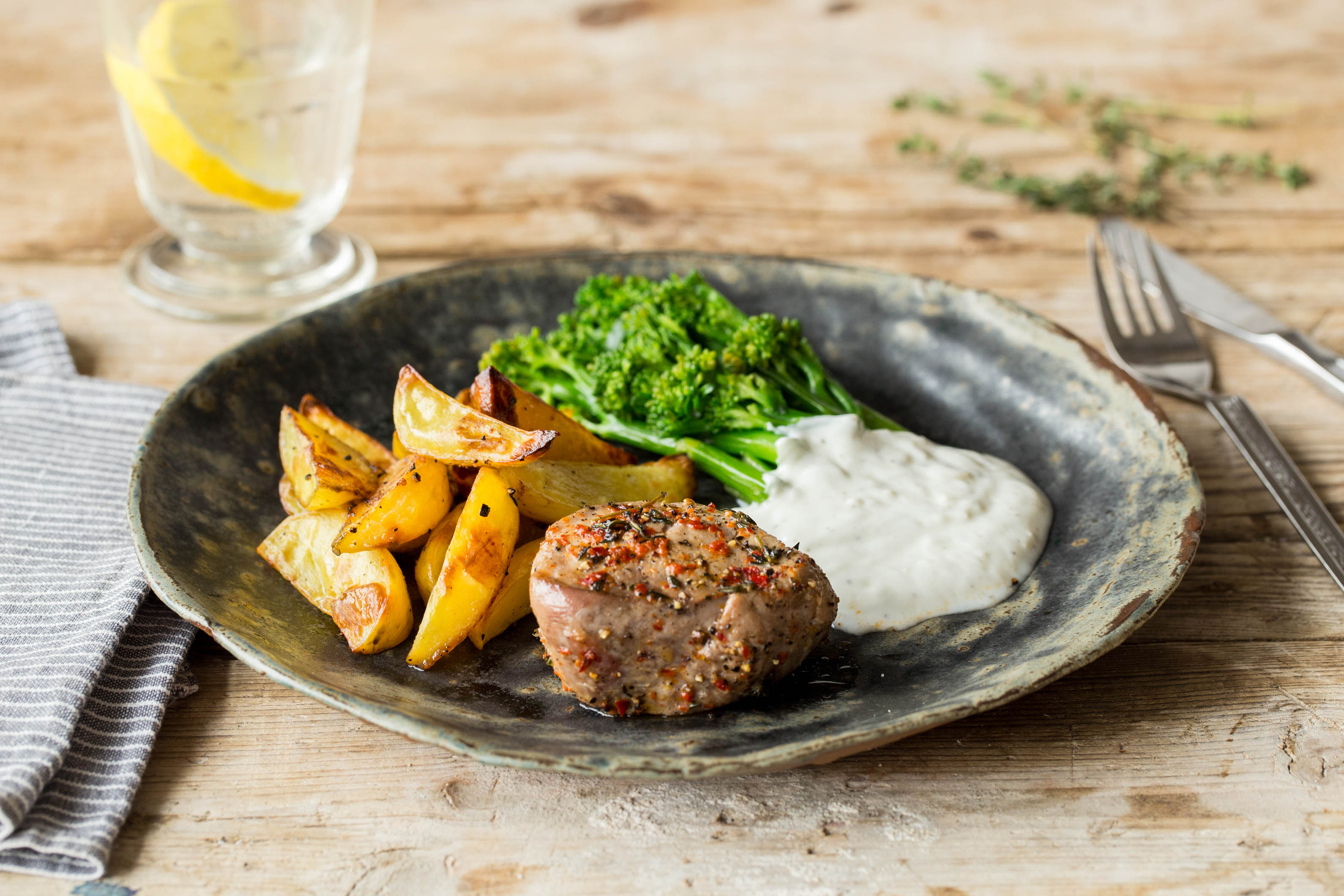 Schweinefilet in Thymian-Chili-Marinade