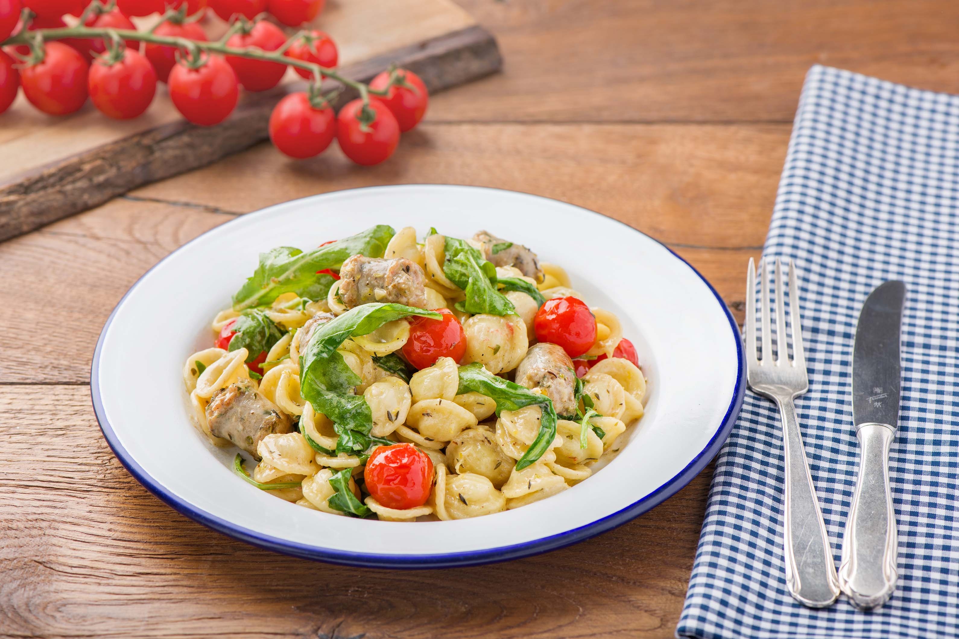 Italienische Bratwurst-Orecchiette-Pfanne