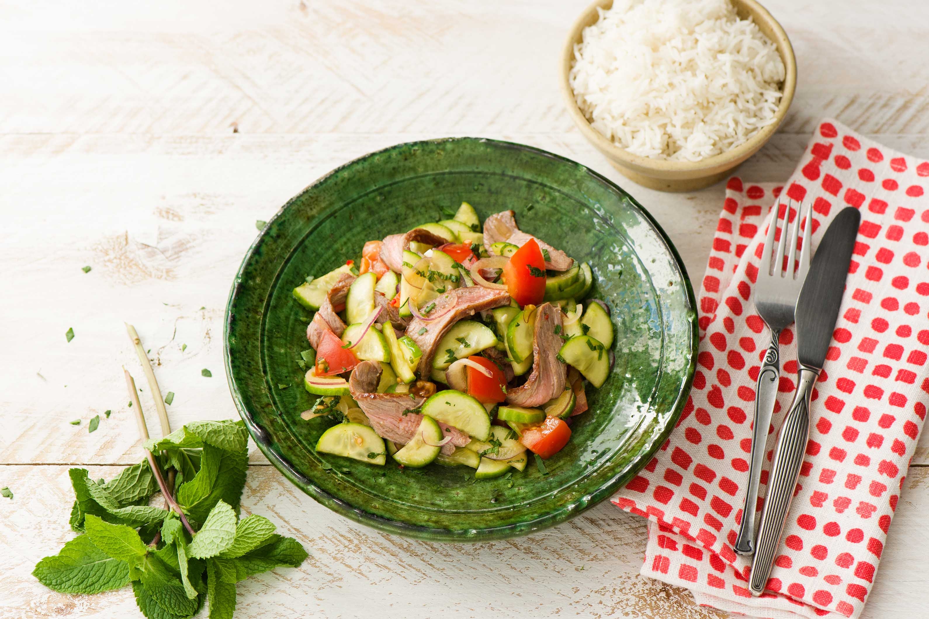 Family Thai Beef Salad