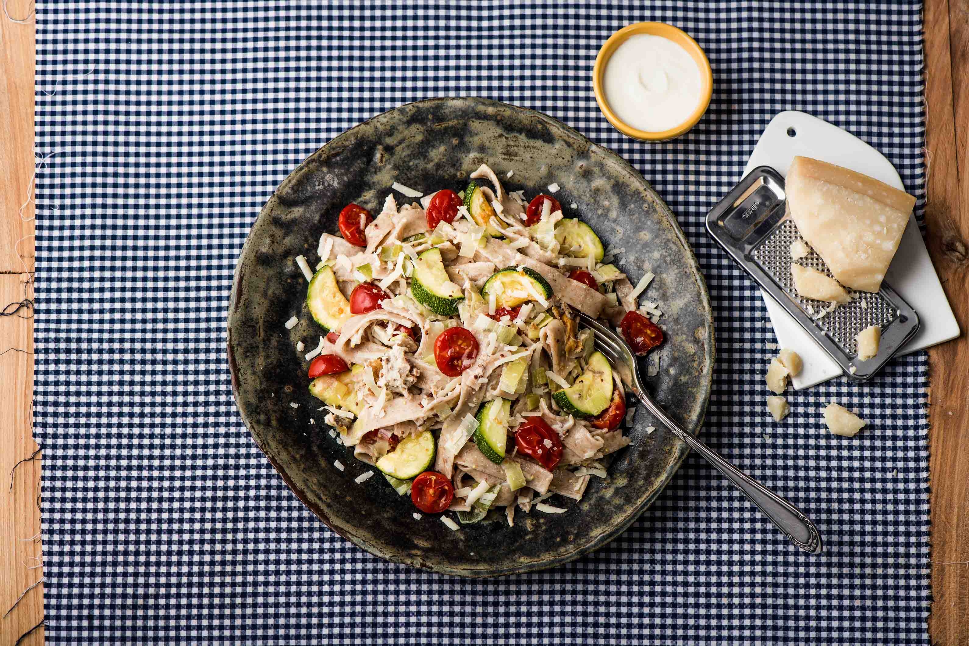 Speedy Smoked Mackerel Pasta