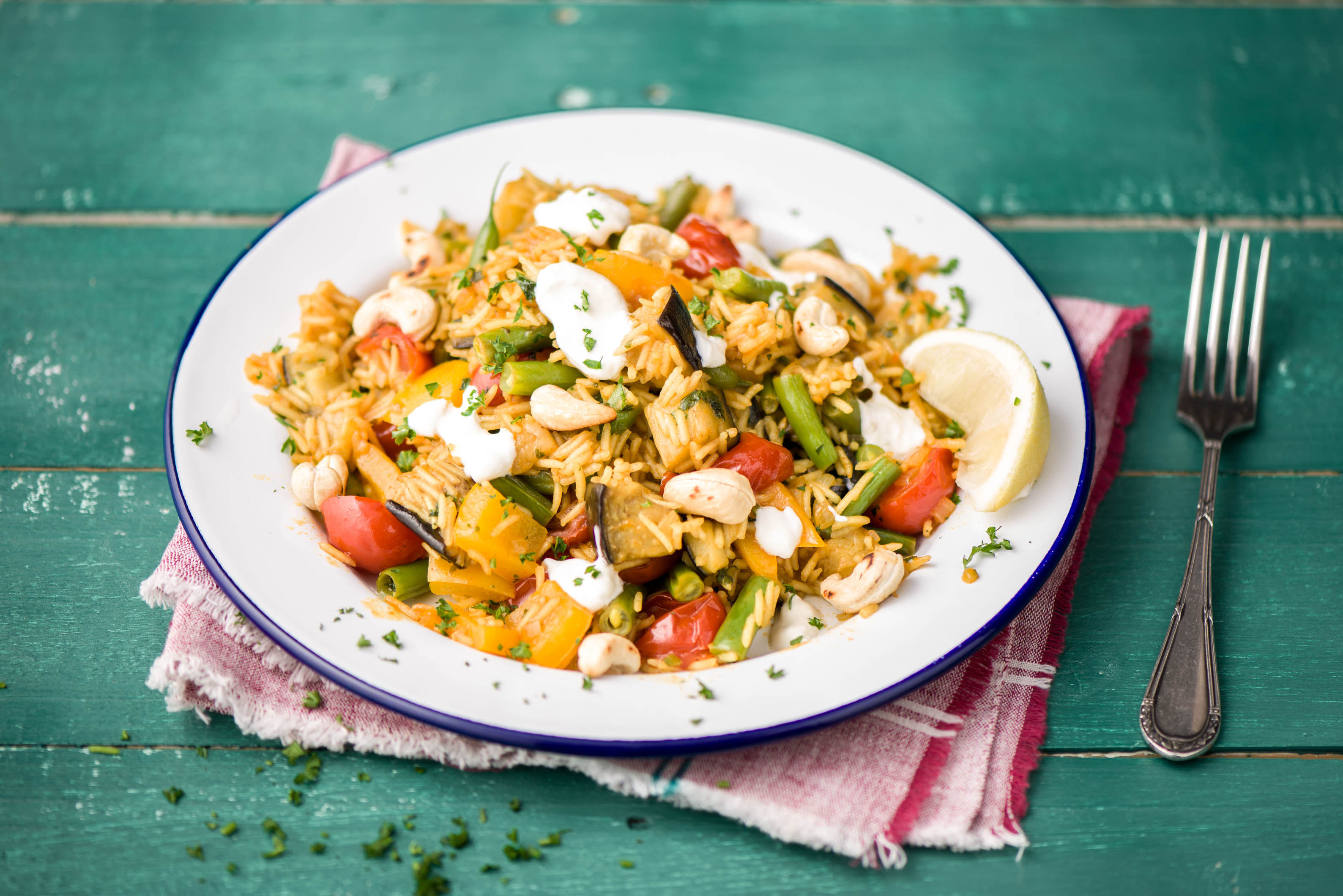 Leckere Gemüse-Paella