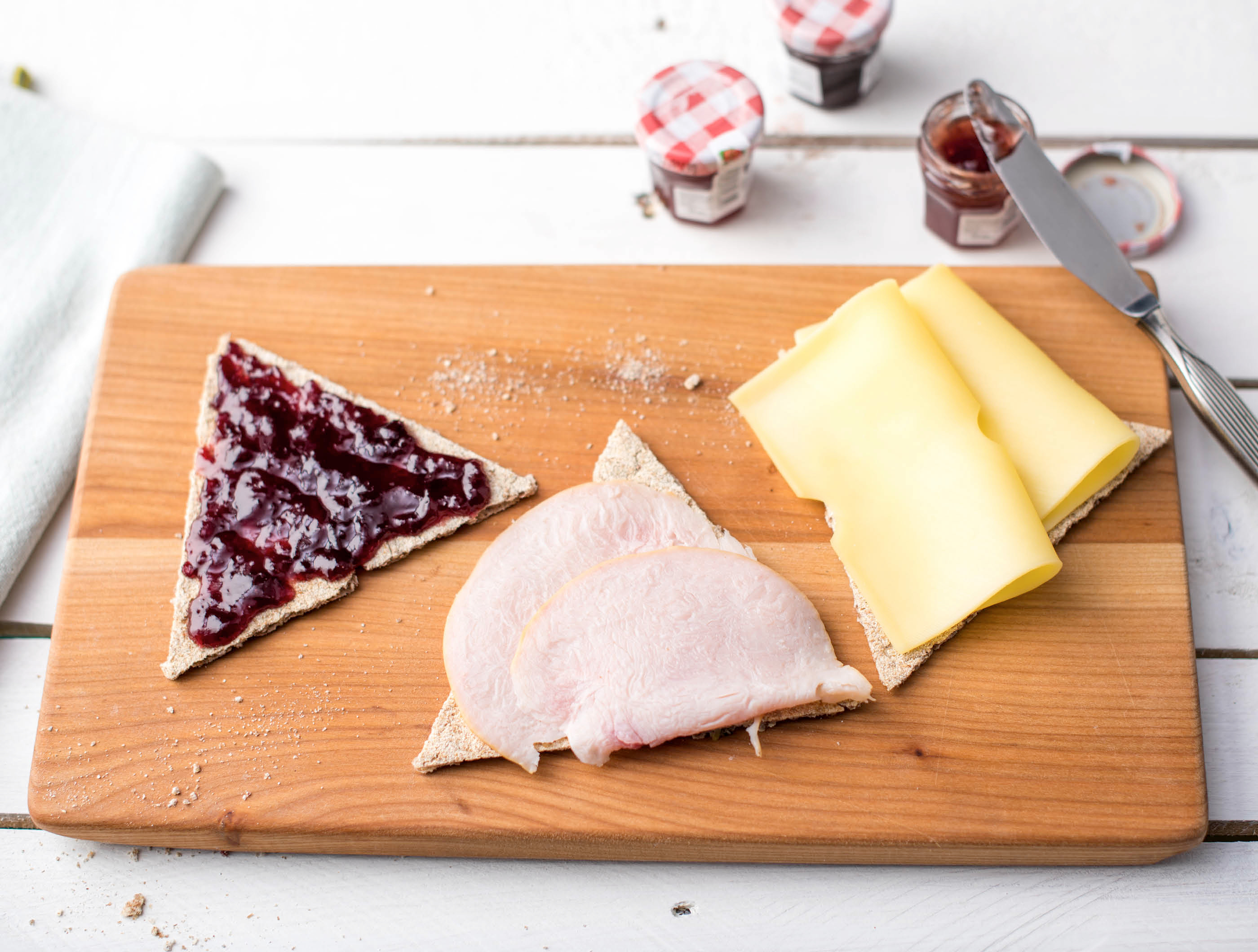 Zweedse crackers met oude kaas