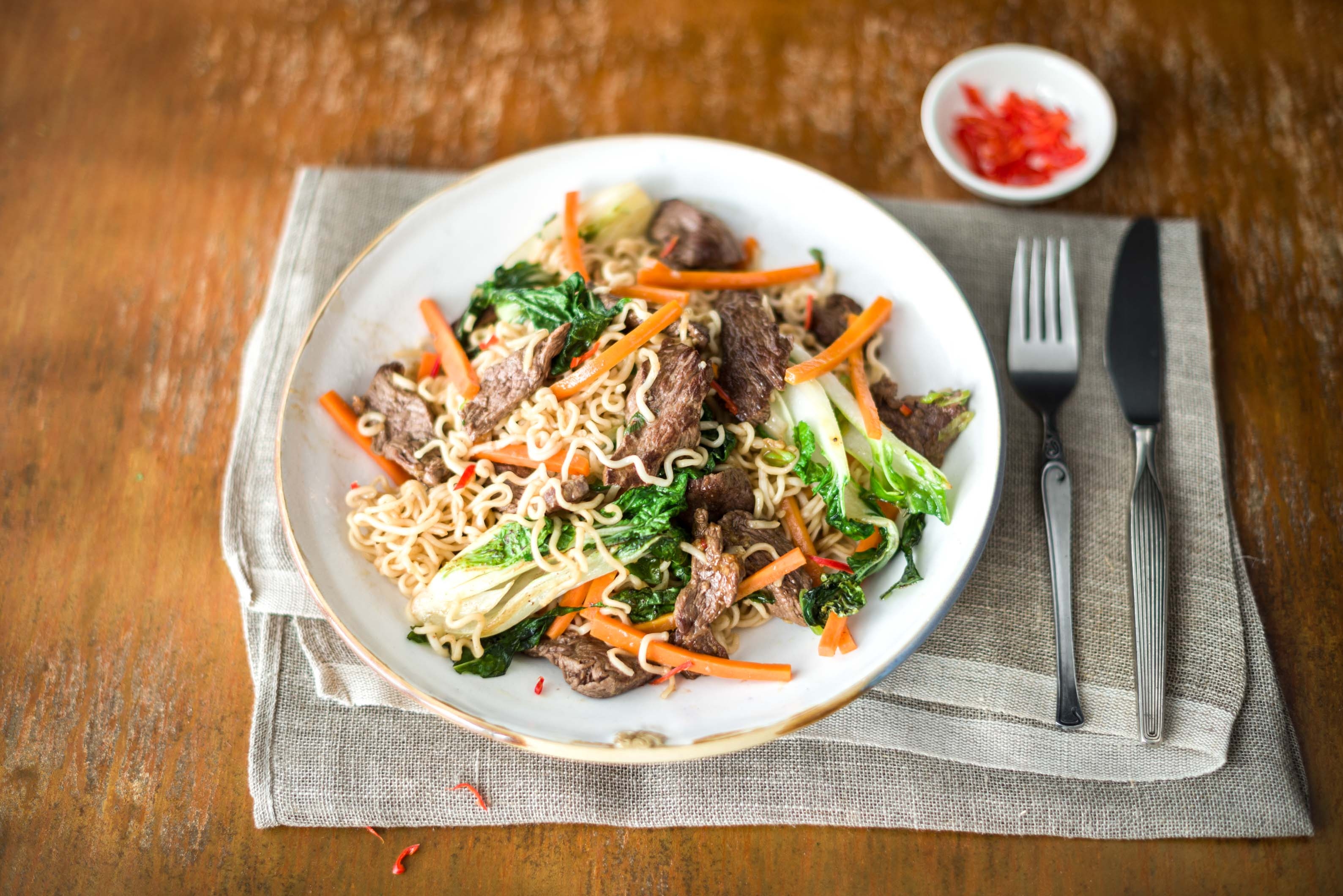 Sizzling Beef Noodle Stir Fry