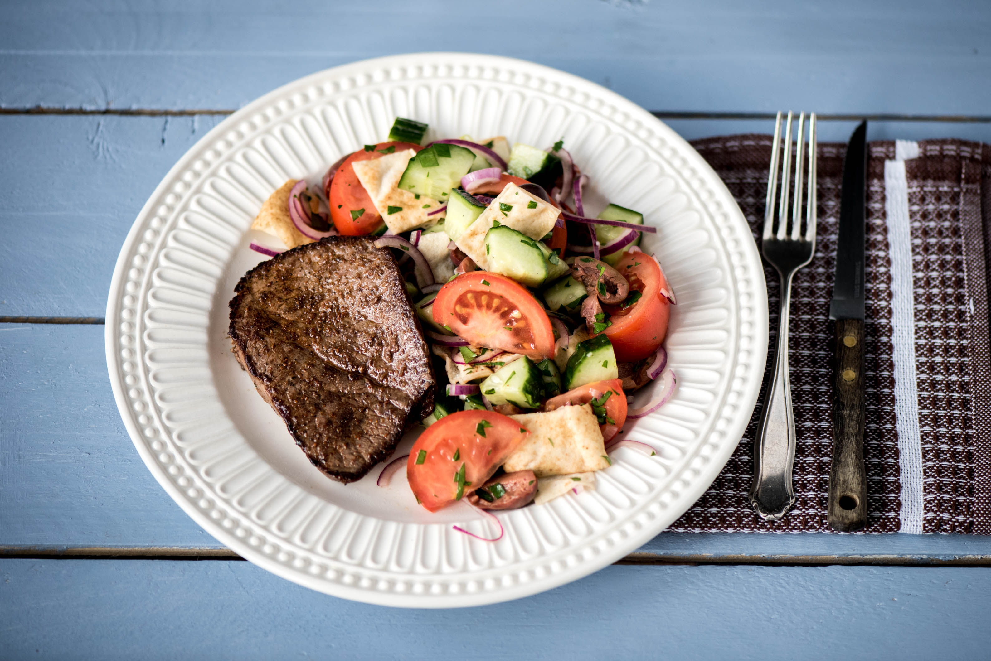 Sumac Steak with Fattoush
