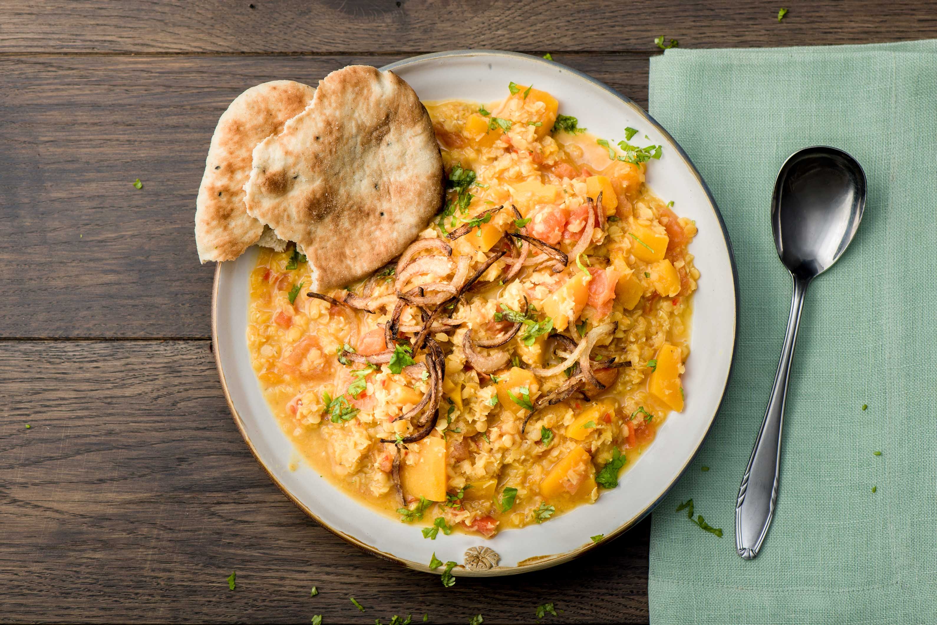 Butternut Squash & Coconut Dal