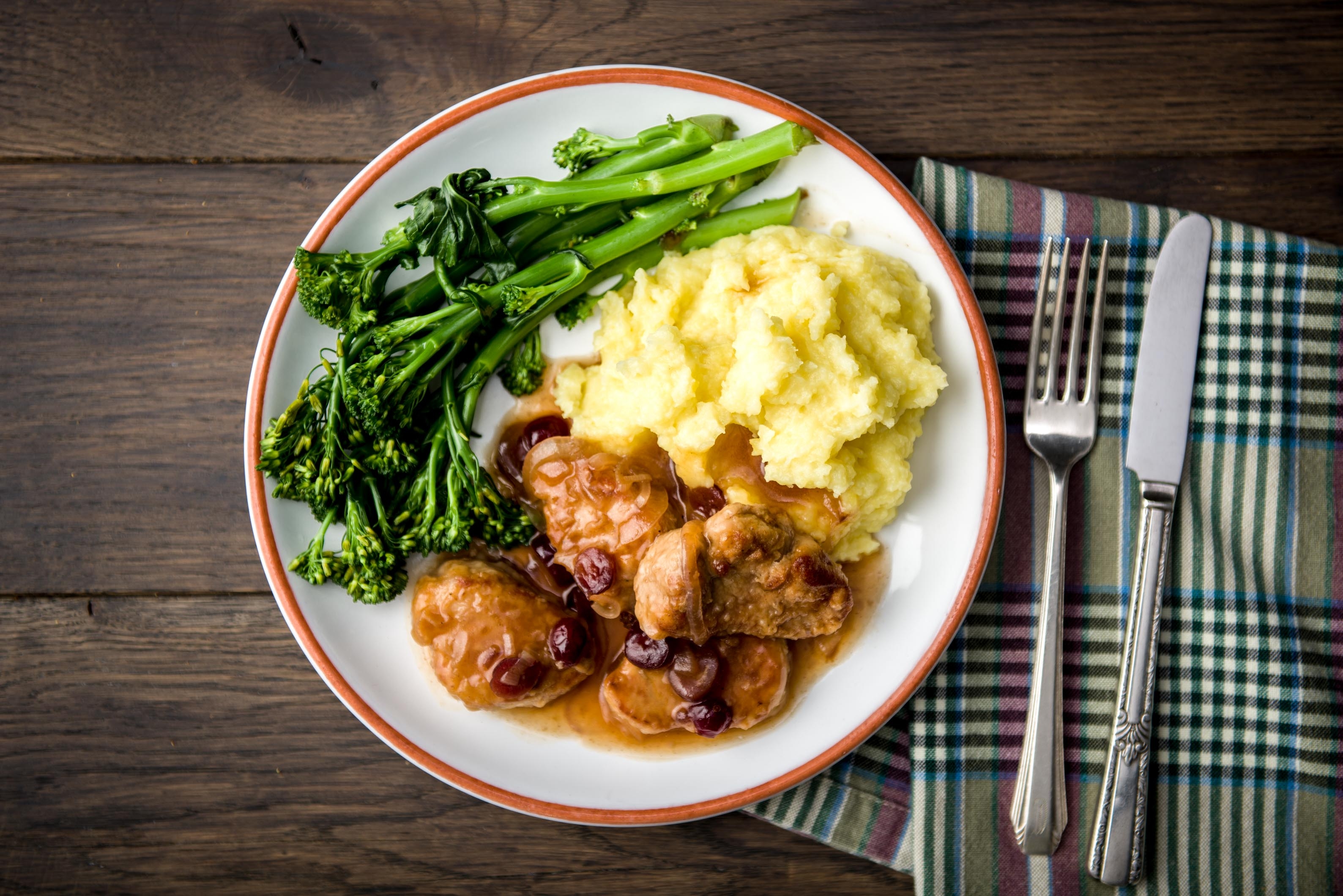 Sticky Cranberry Pork