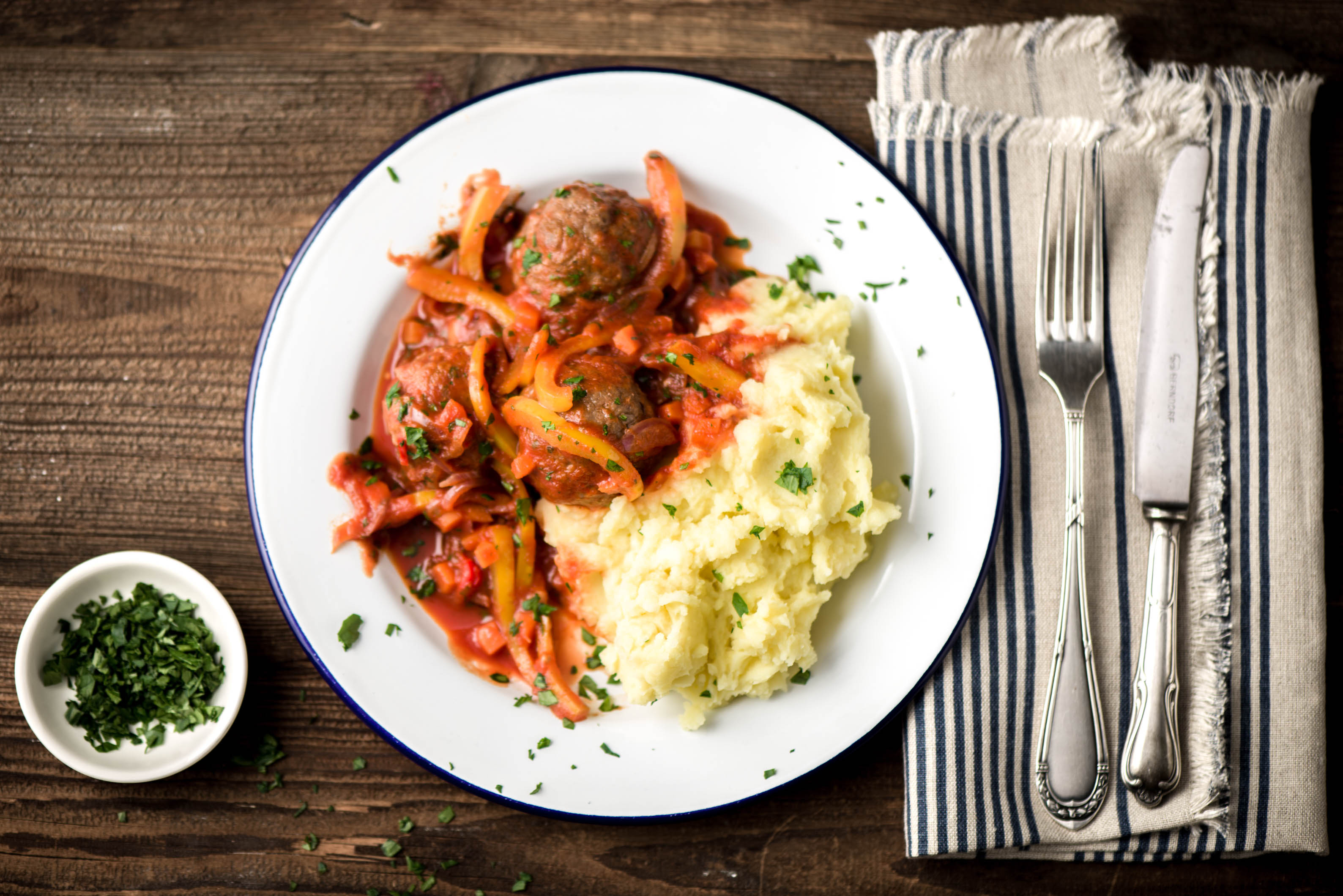 Smoky Team-Effort Meatballs