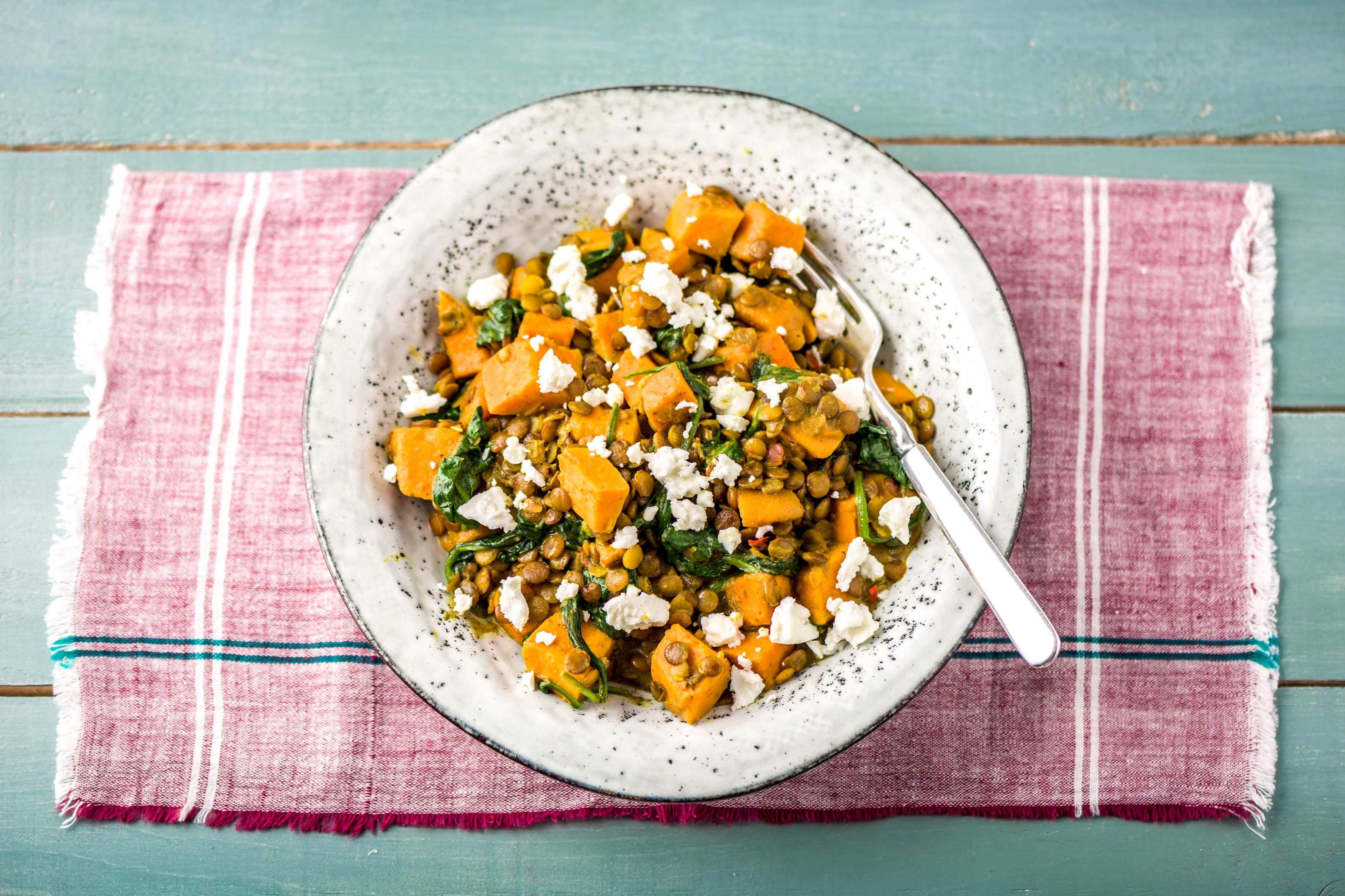 Klassieke Indiase curry met linzen