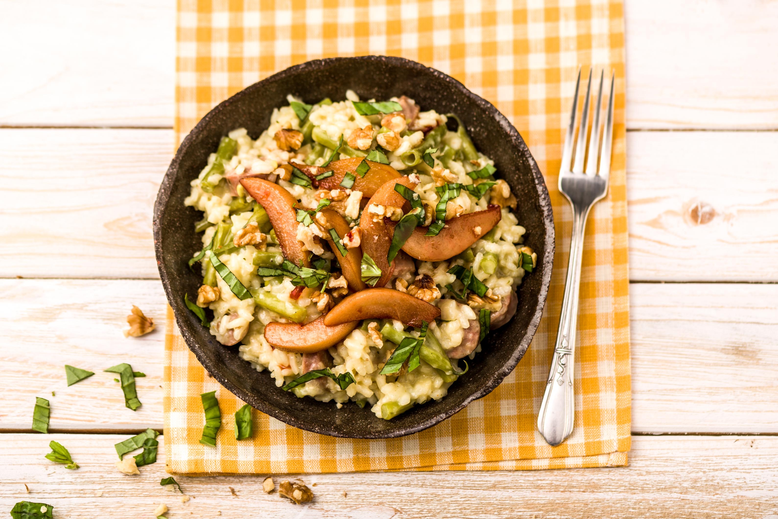 Herzhaft trifft süß: Risotto mit Salsiccia