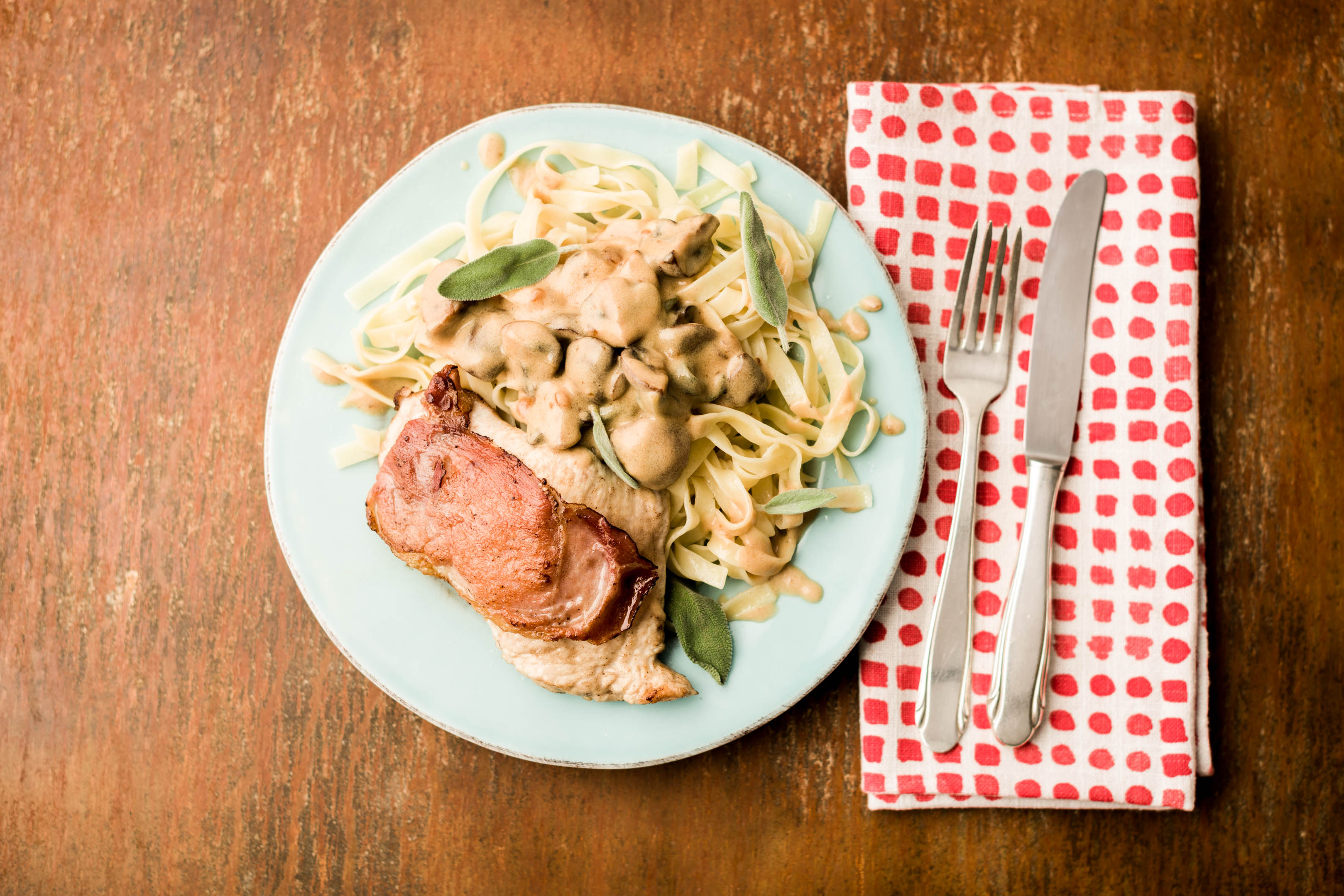 Valentine’s Turkey Saltimbocca