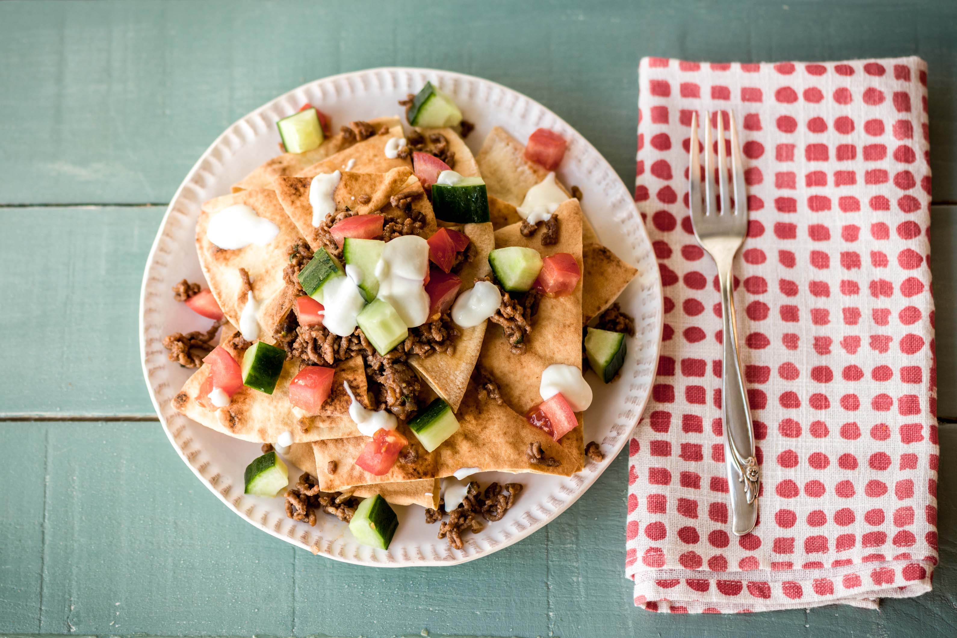 Greek Lamb Nachos