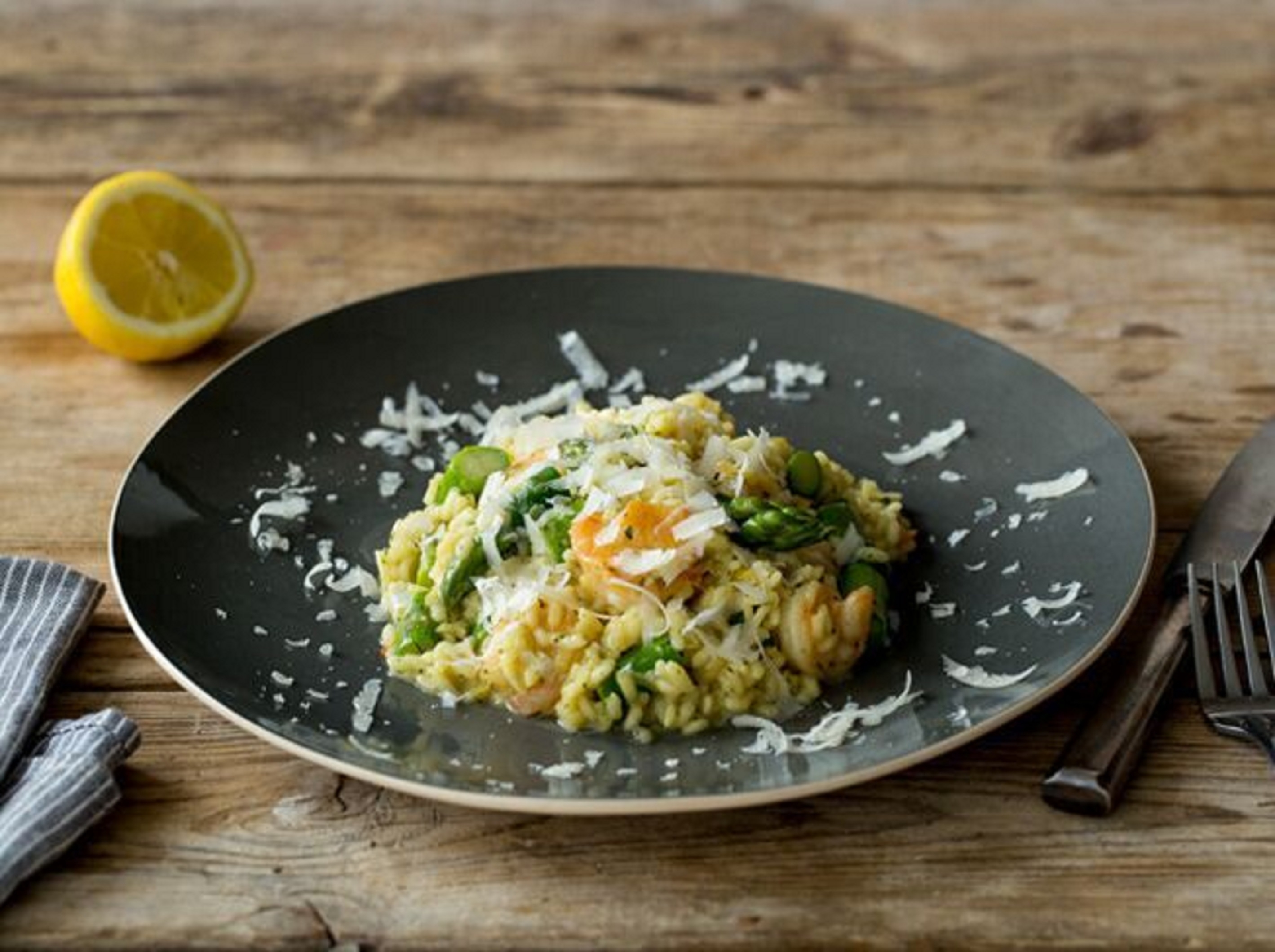 Spring Asparagus and Shrimp Risotto