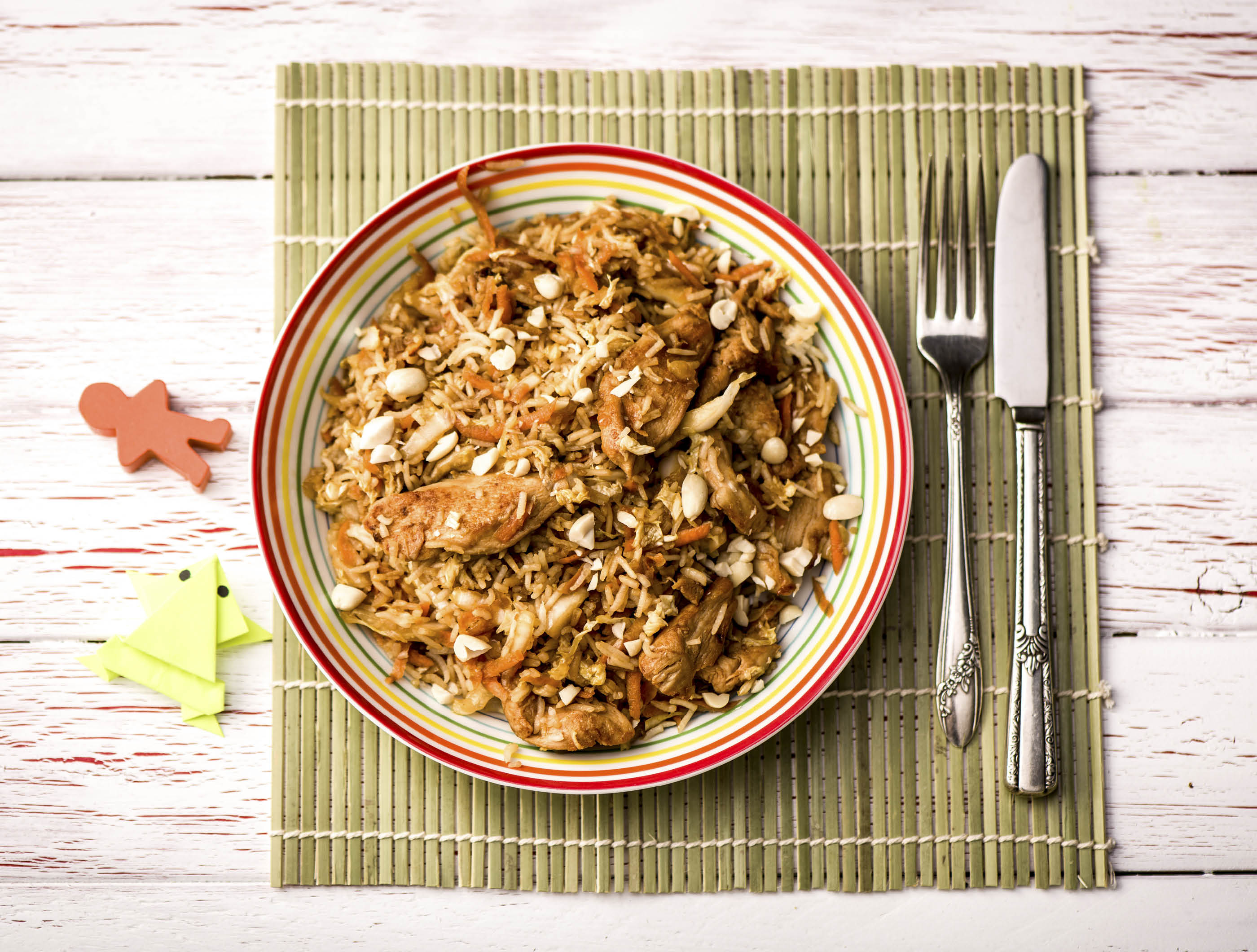 Nasi à la HelloFresh met pinda’s